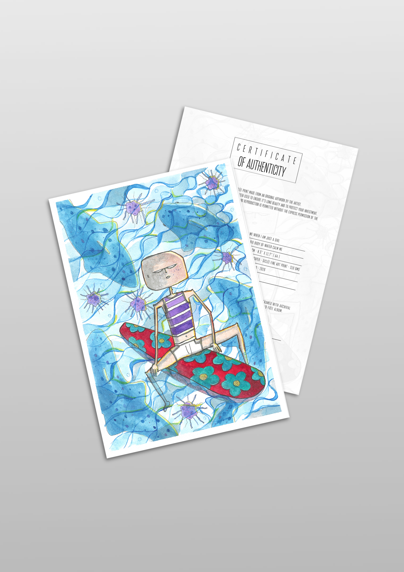 #145 Big body of water calm me - Giclèe Print