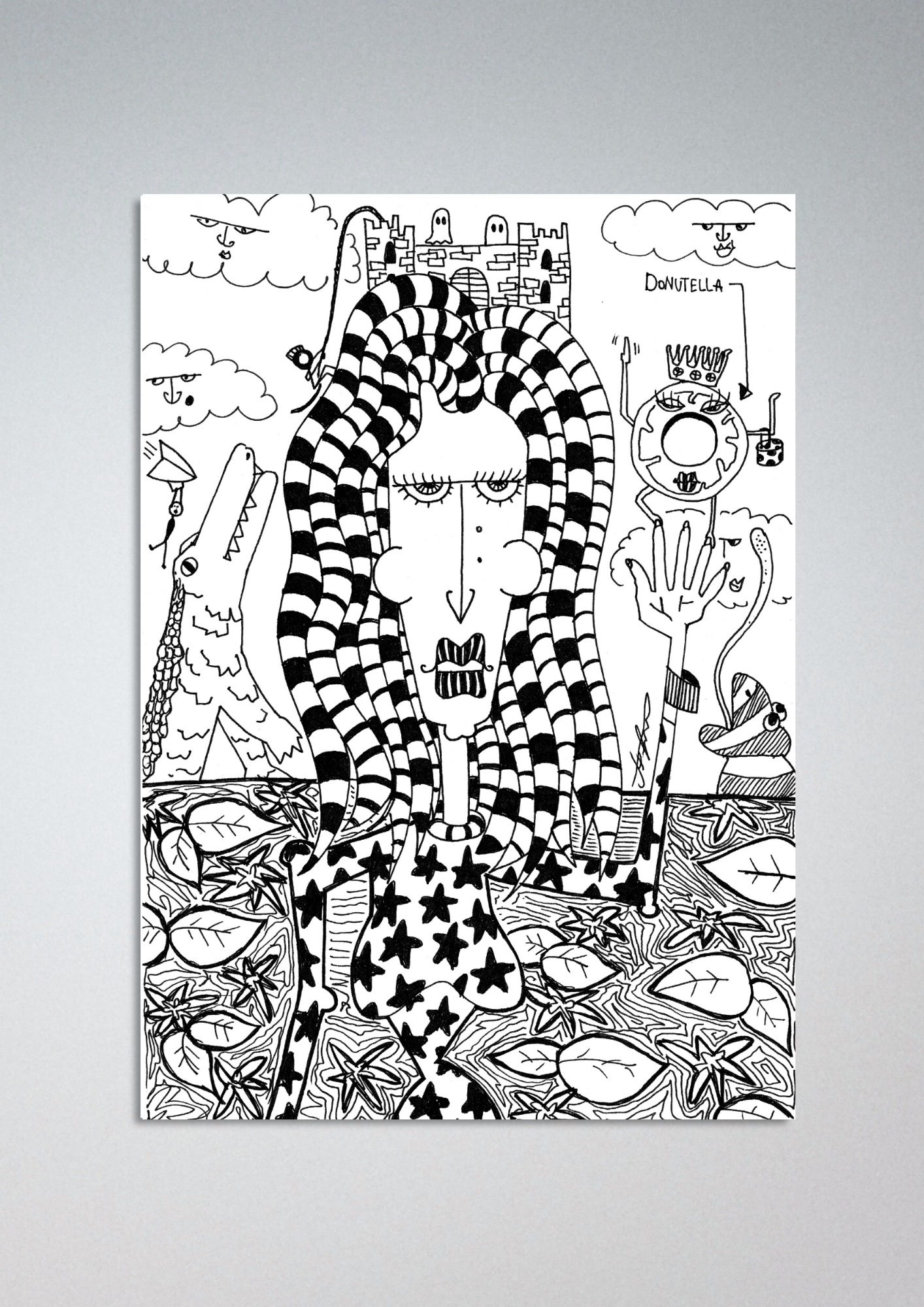 #4 Donutella and the pond - Gilcèe Print