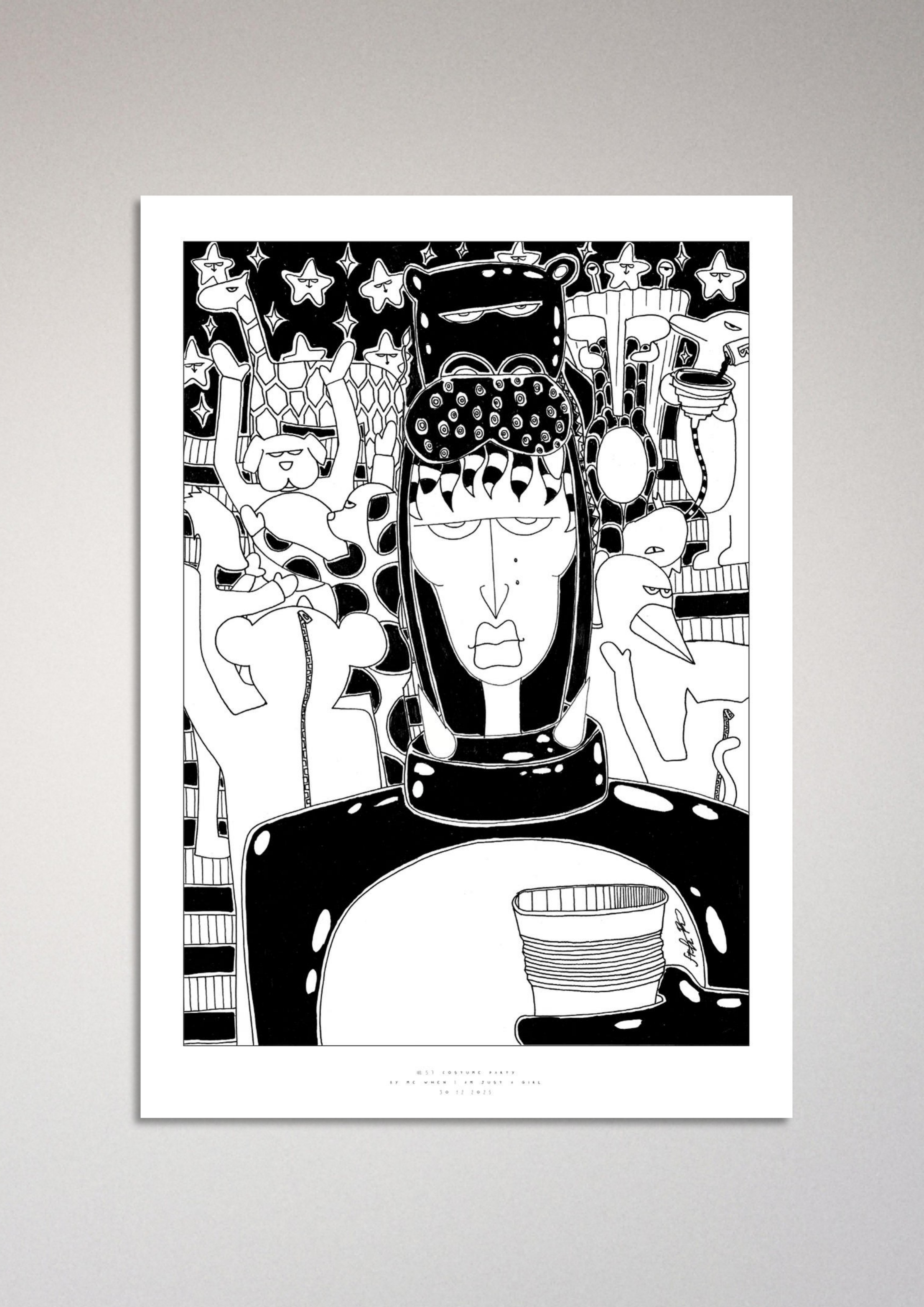 #57 The costume party - Semi-Glossy Paper Poster