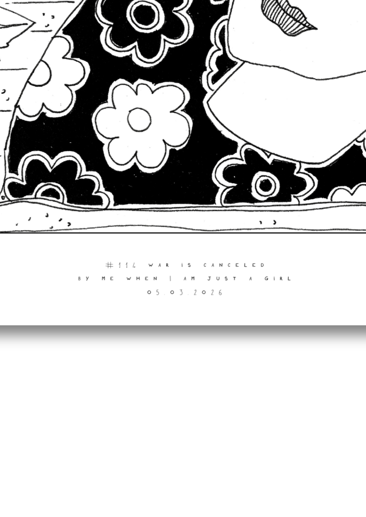 #114 - War is canceled -  Semi-Glossy Paper Poster