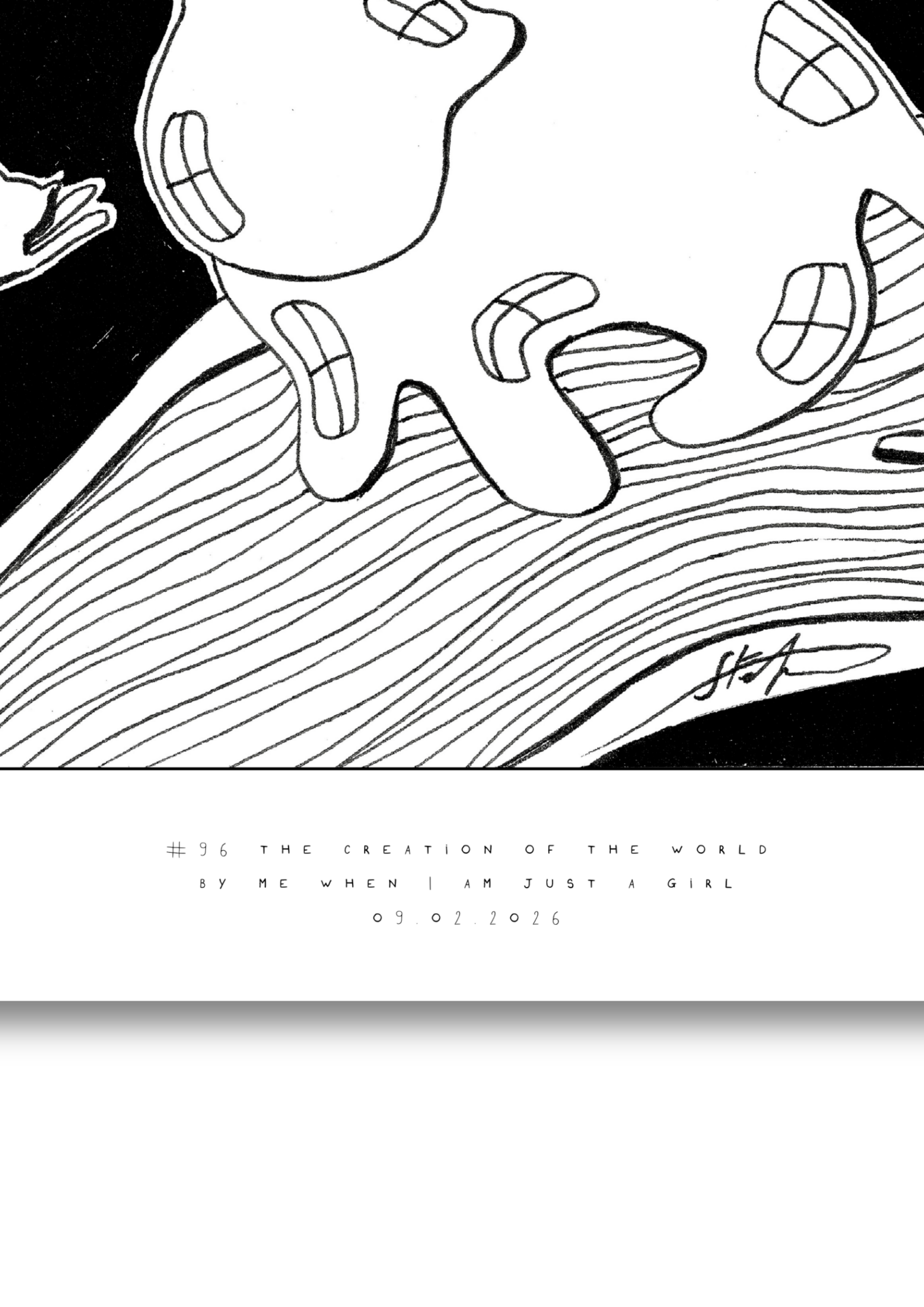 #96 - The creation of the world - Semi-Glossy Paper Post