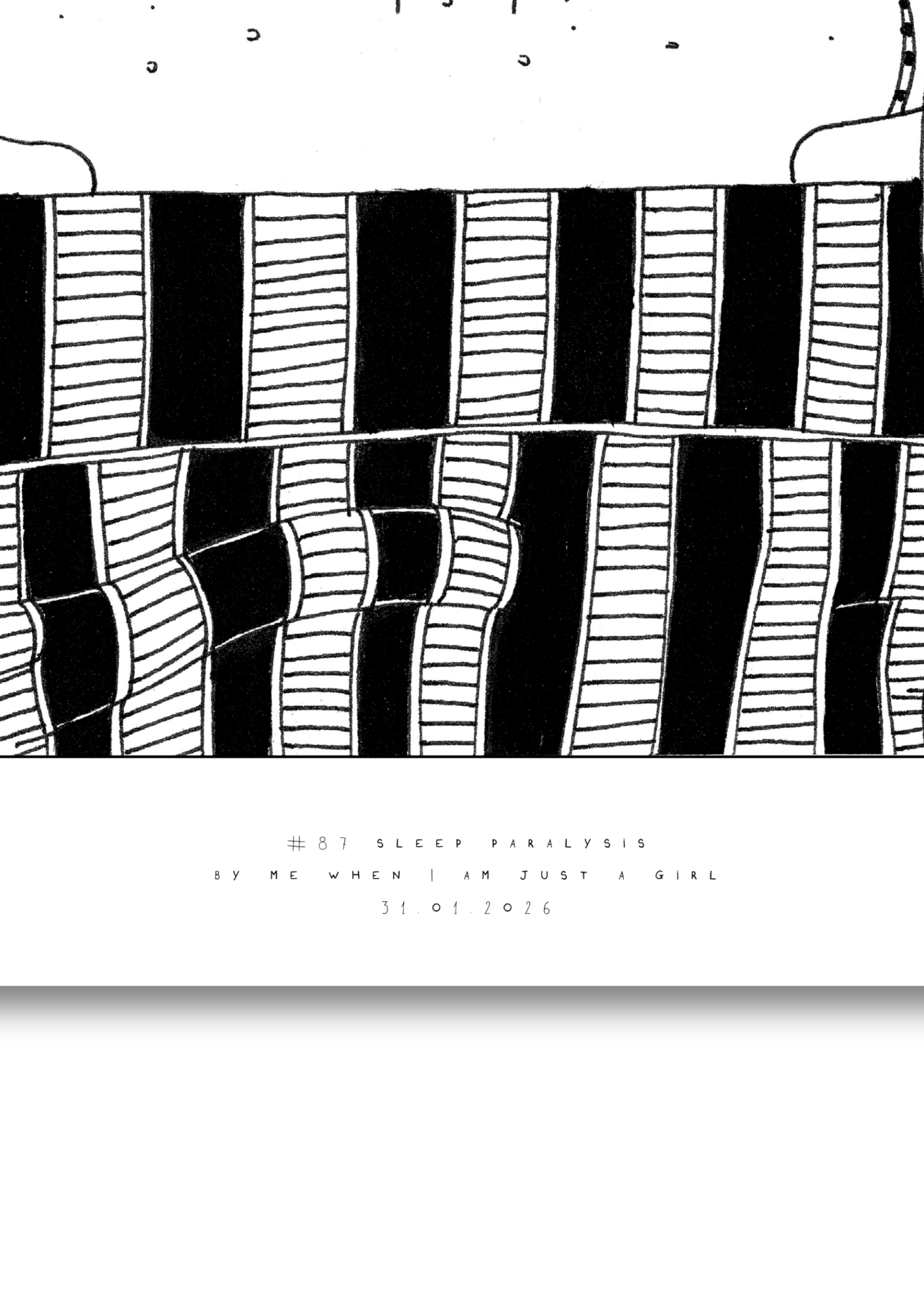 #87 - Sleep paralysis - Semi-Glossy Paper Post