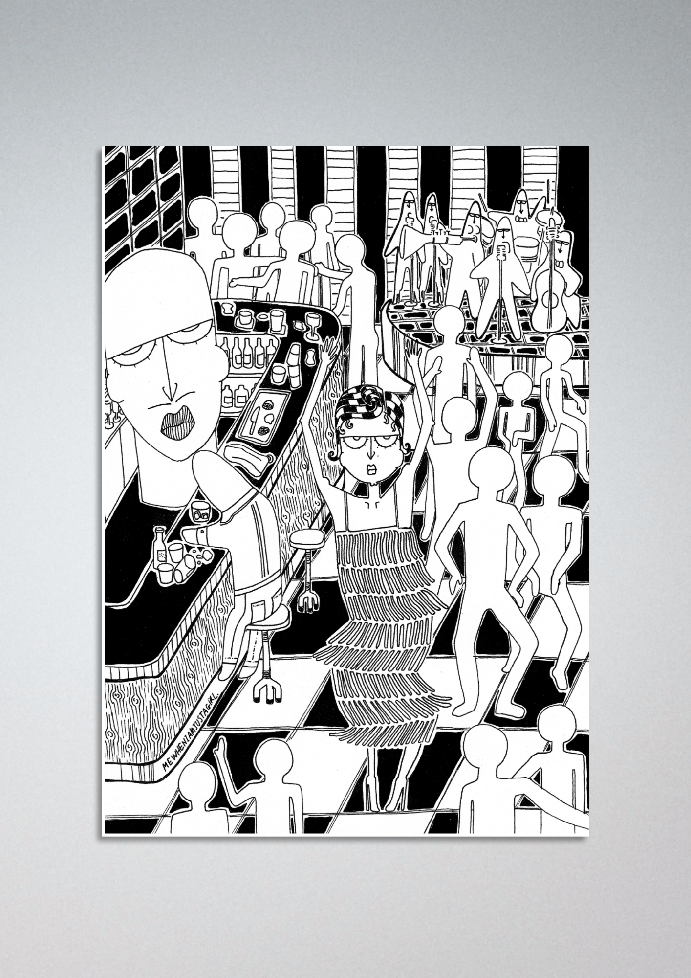 #104 They call her a flapper - Gilcèe Print