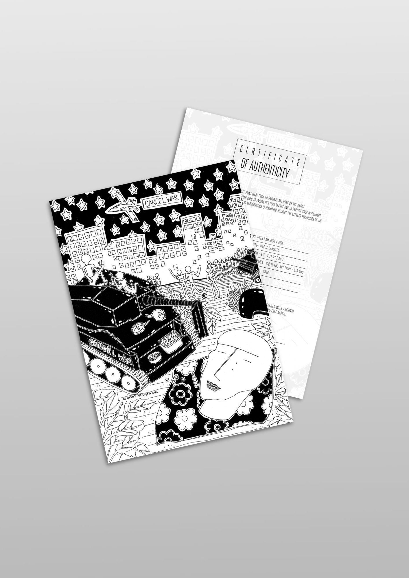 #114 War is canceled - Gilcèe Print