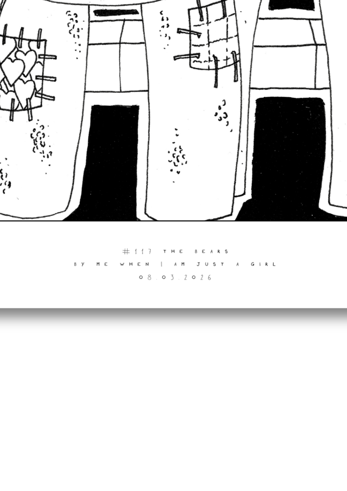 #117 The bears -  Semi-Glossy Paper Poster