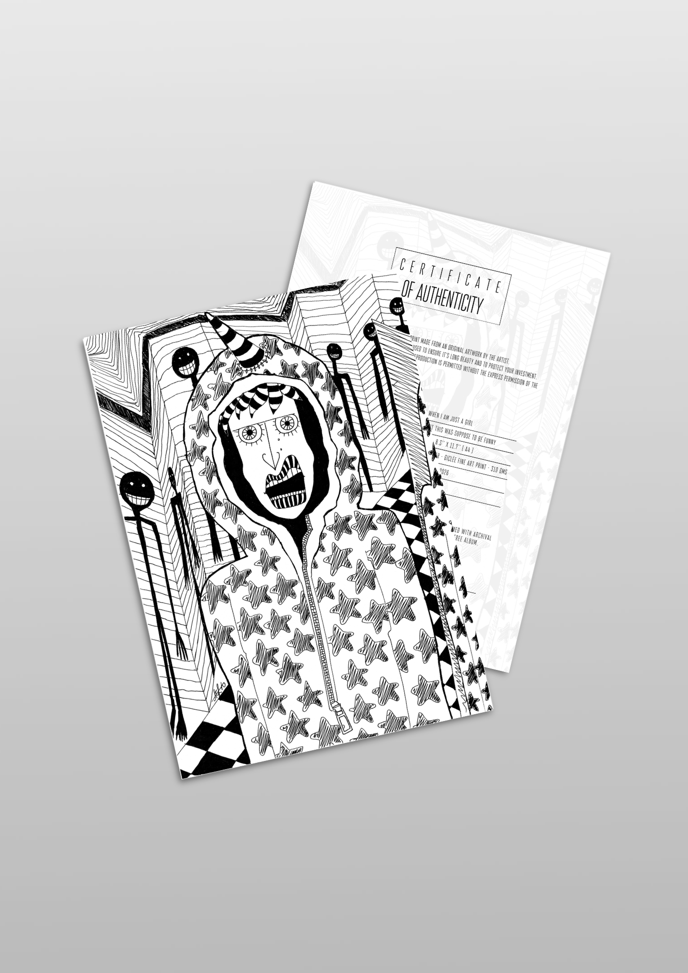 #13 Forehead so long that it had to be an octopus - Gilcèe Print