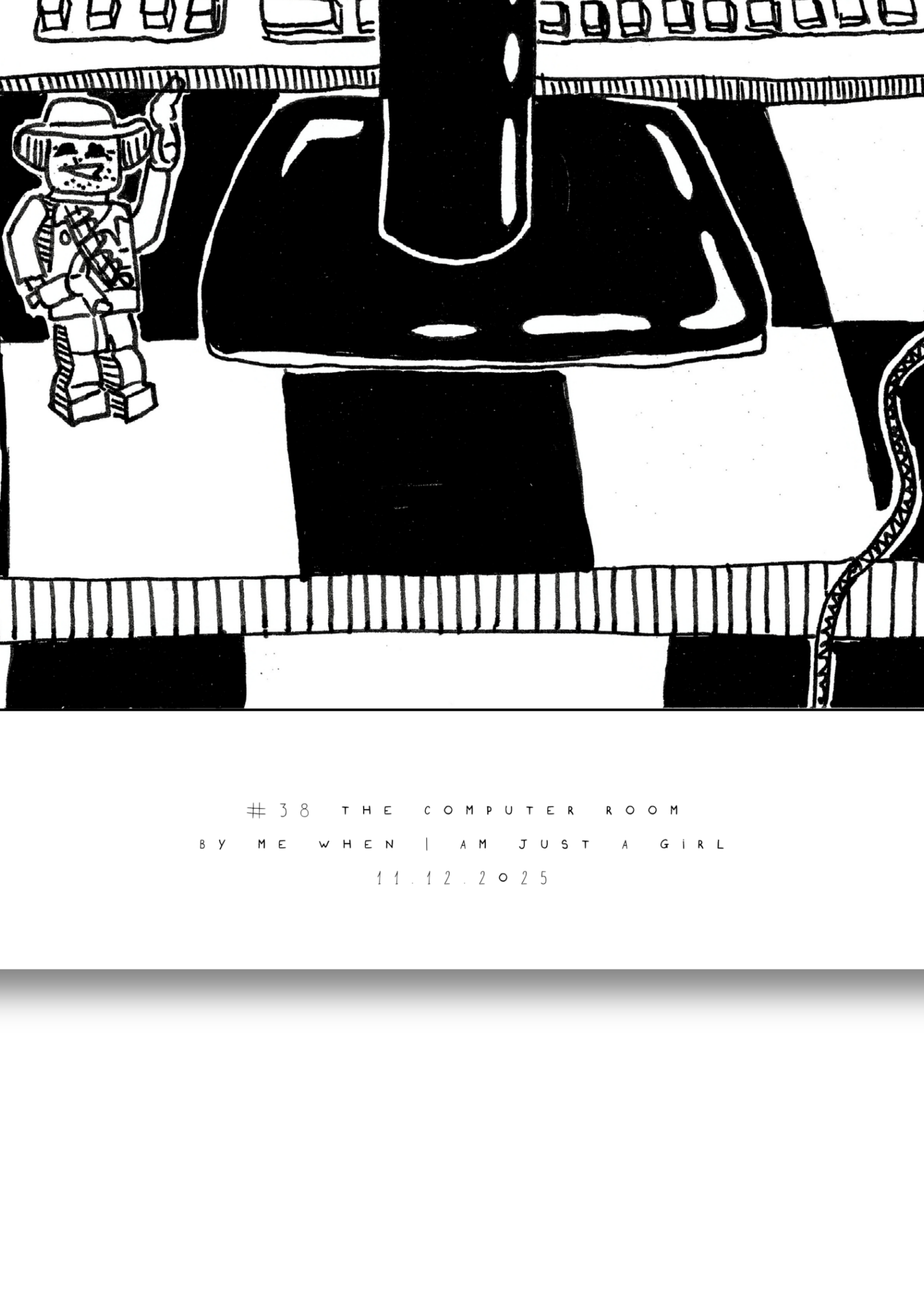 #38 The computer room - Semi-Glossy Paper Poster