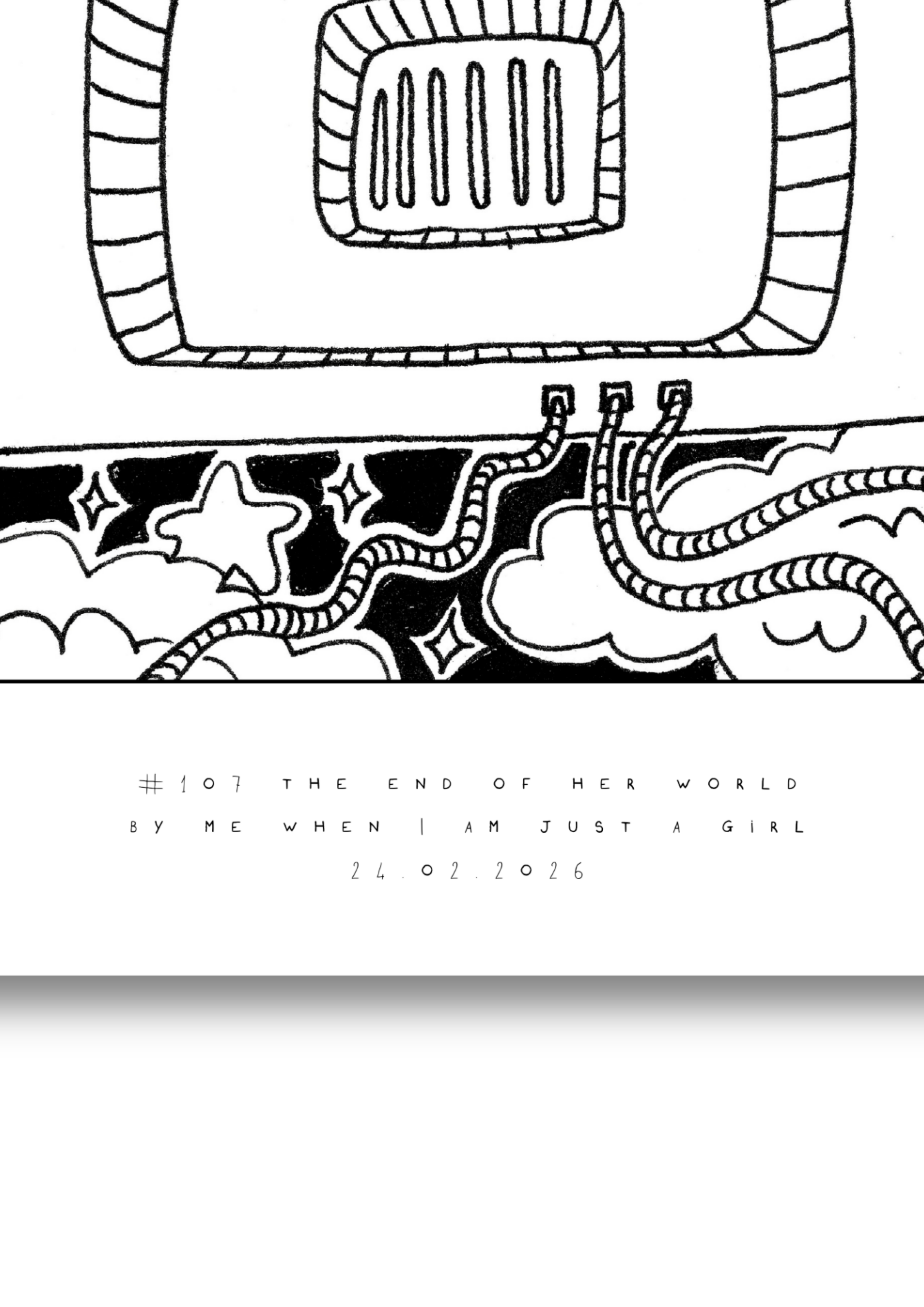 #107 - The end of her world - Semi-Glossy Paper Post