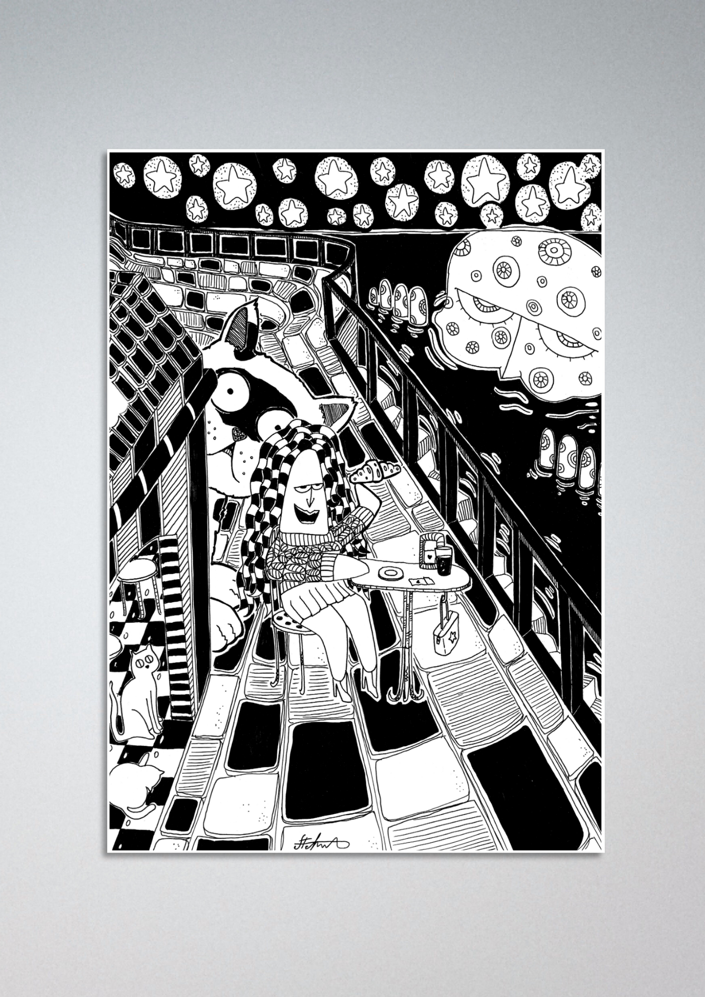 #74 The importance of the croissant - Gilcèe Print