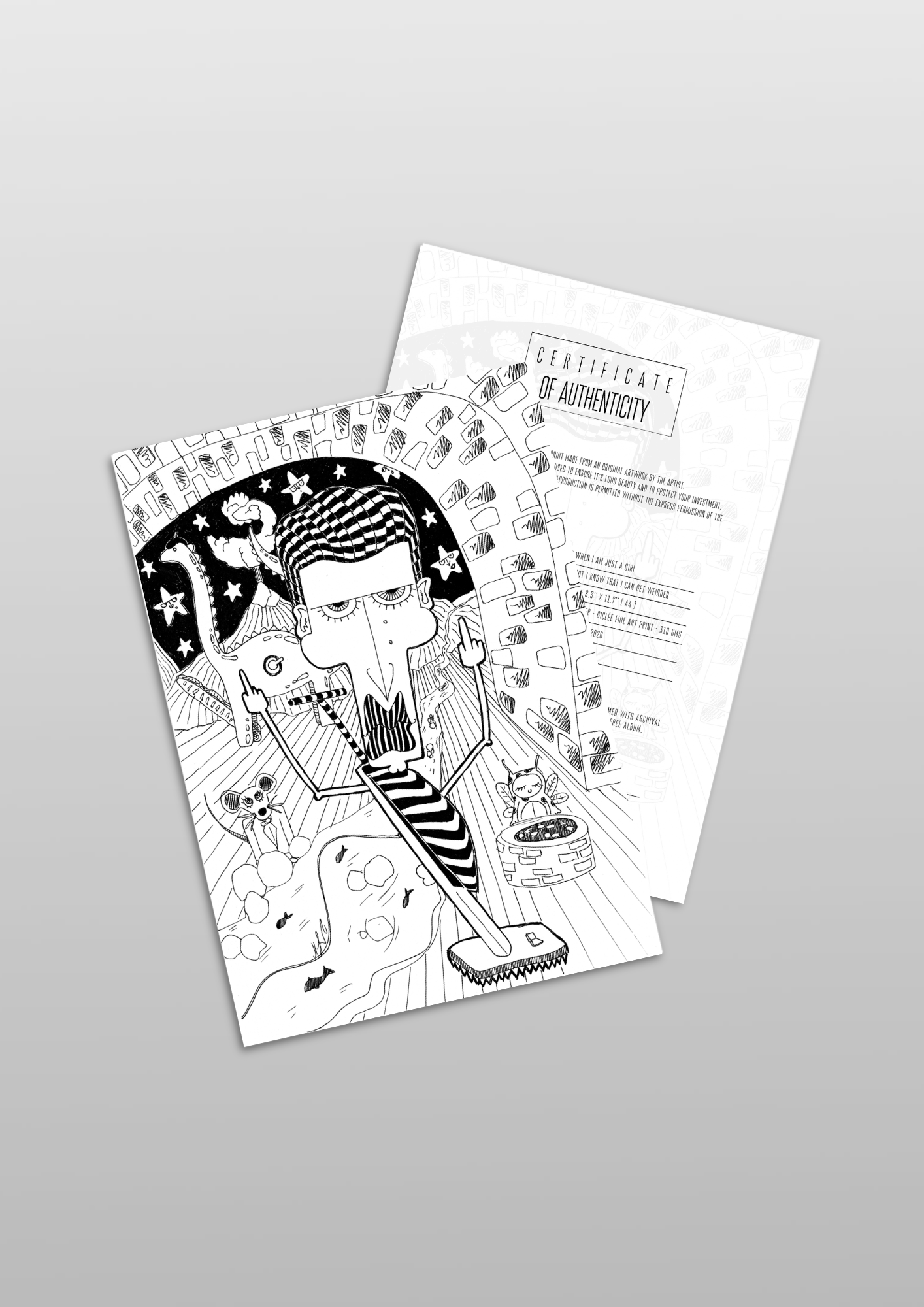 #11 This is weird but I know I that I can get weirder - Gilcèe Print