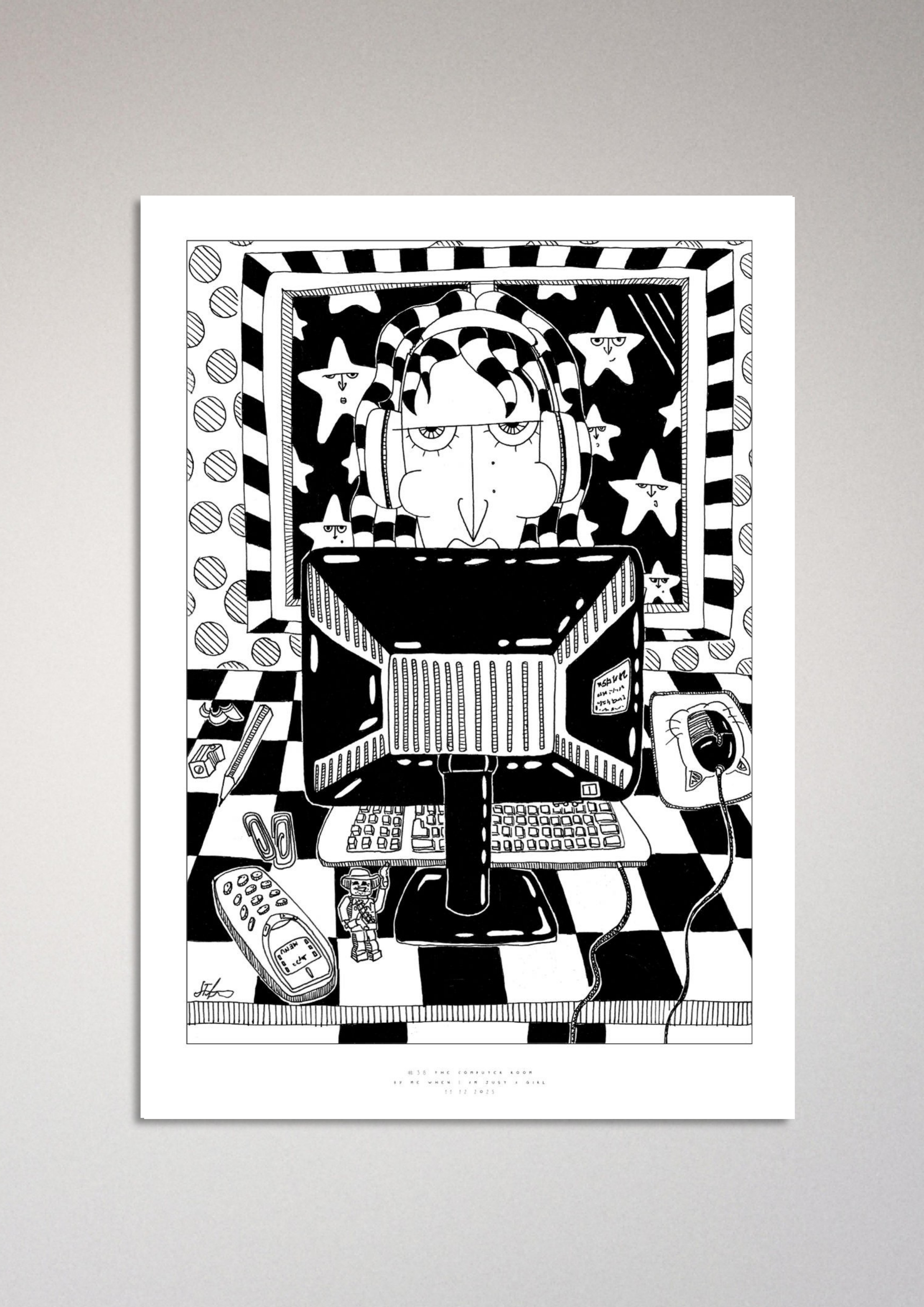 #38 The computer room - Semi-Glossy Paper Poster