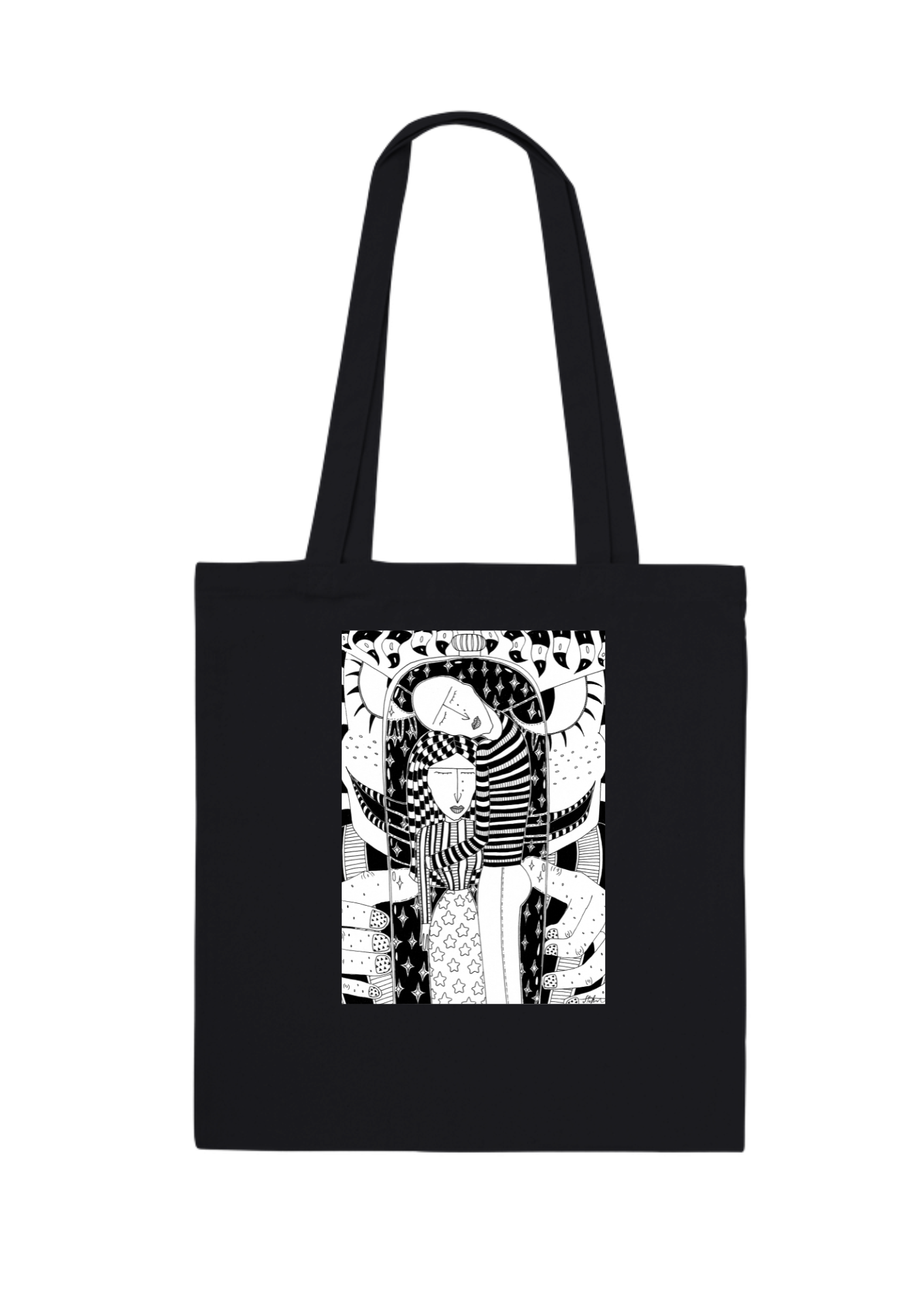 #88 The power of love -  Organic Tote Bag - Black
