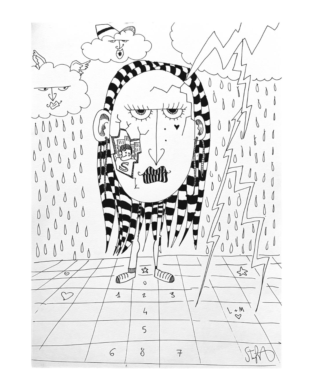 #2 Egg, supermand, 67 - Gilcèe Print