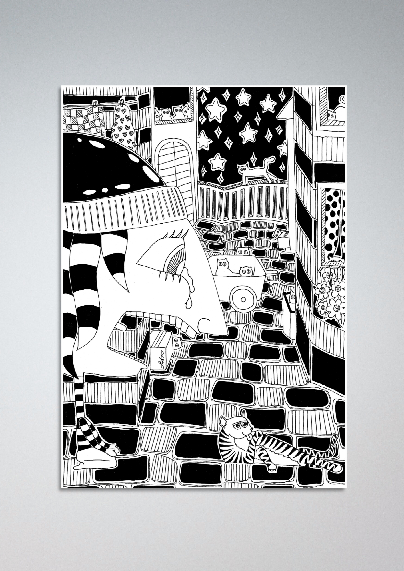 #62 Too much cuteness - Gilcèe Print