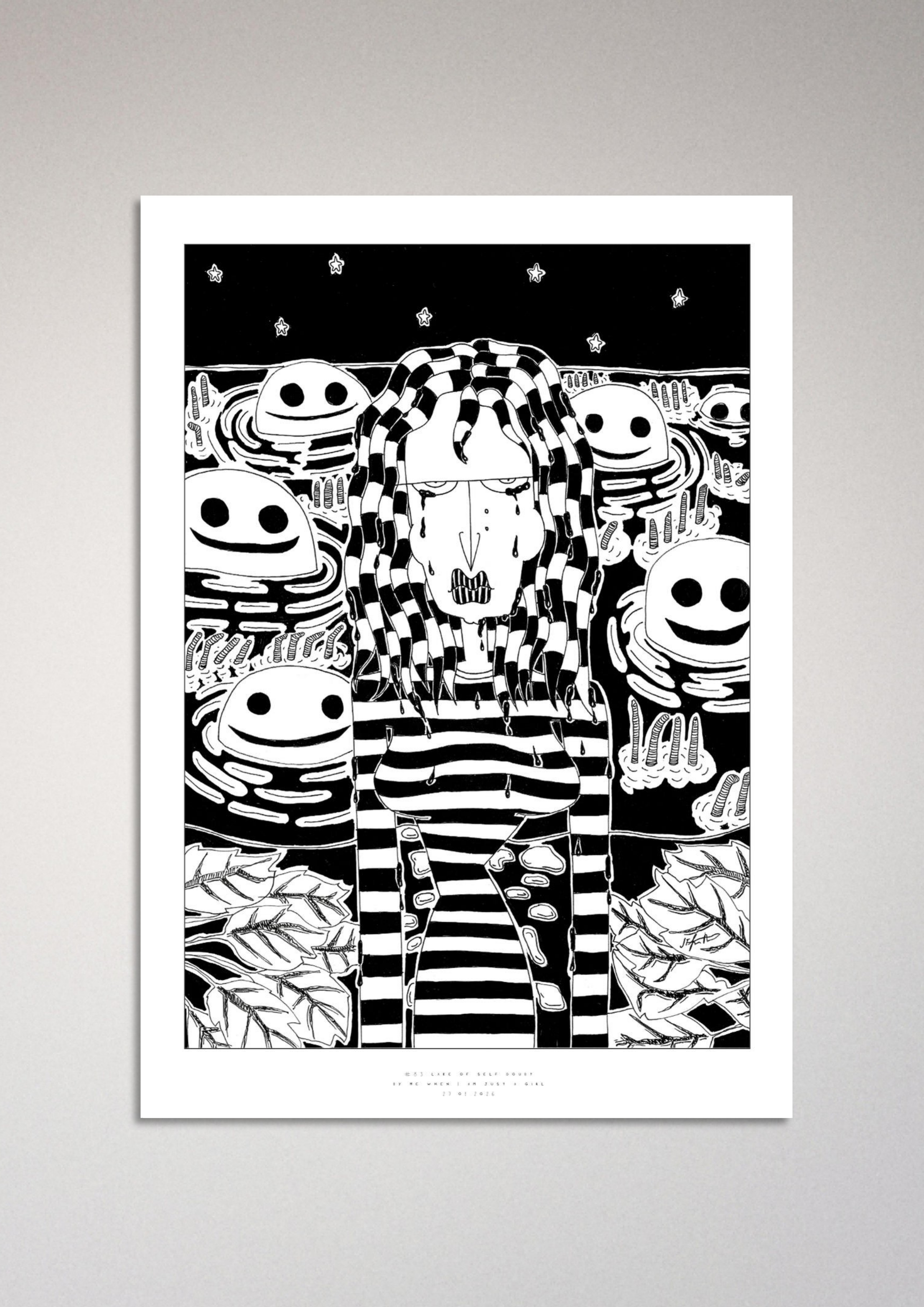 #83 - Lake of self doubt - Semi-Glossy Paper Post