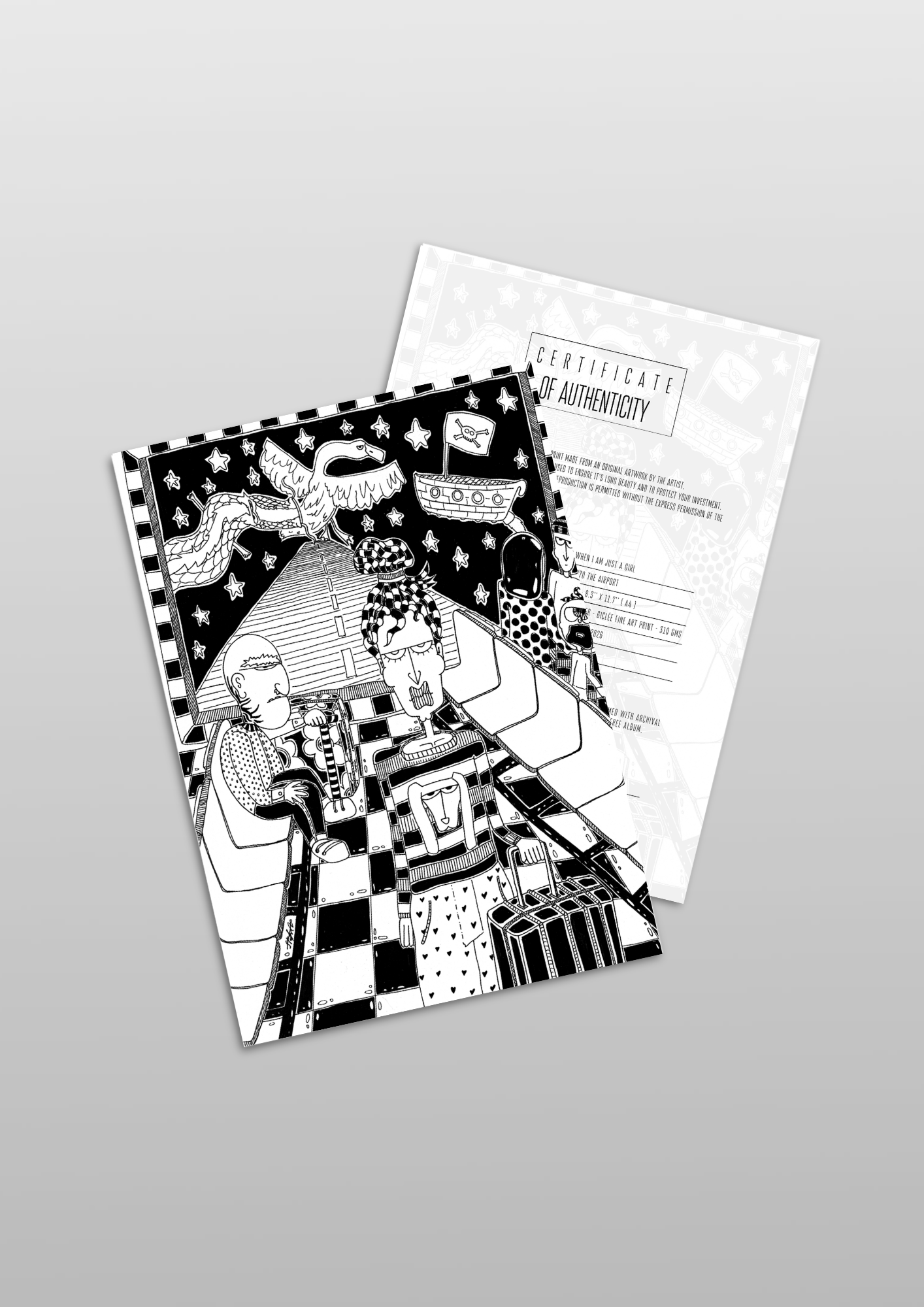 #70 The airport - Gilcèe Print