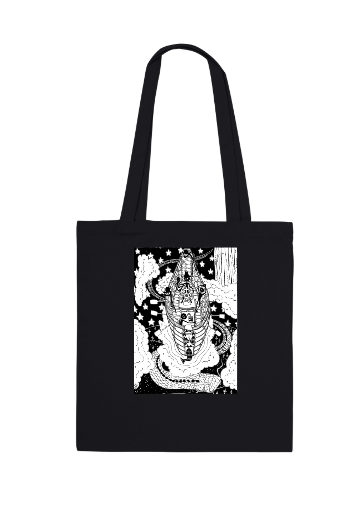 #93 Magic Pirates -  Organic Tote Bag - Black