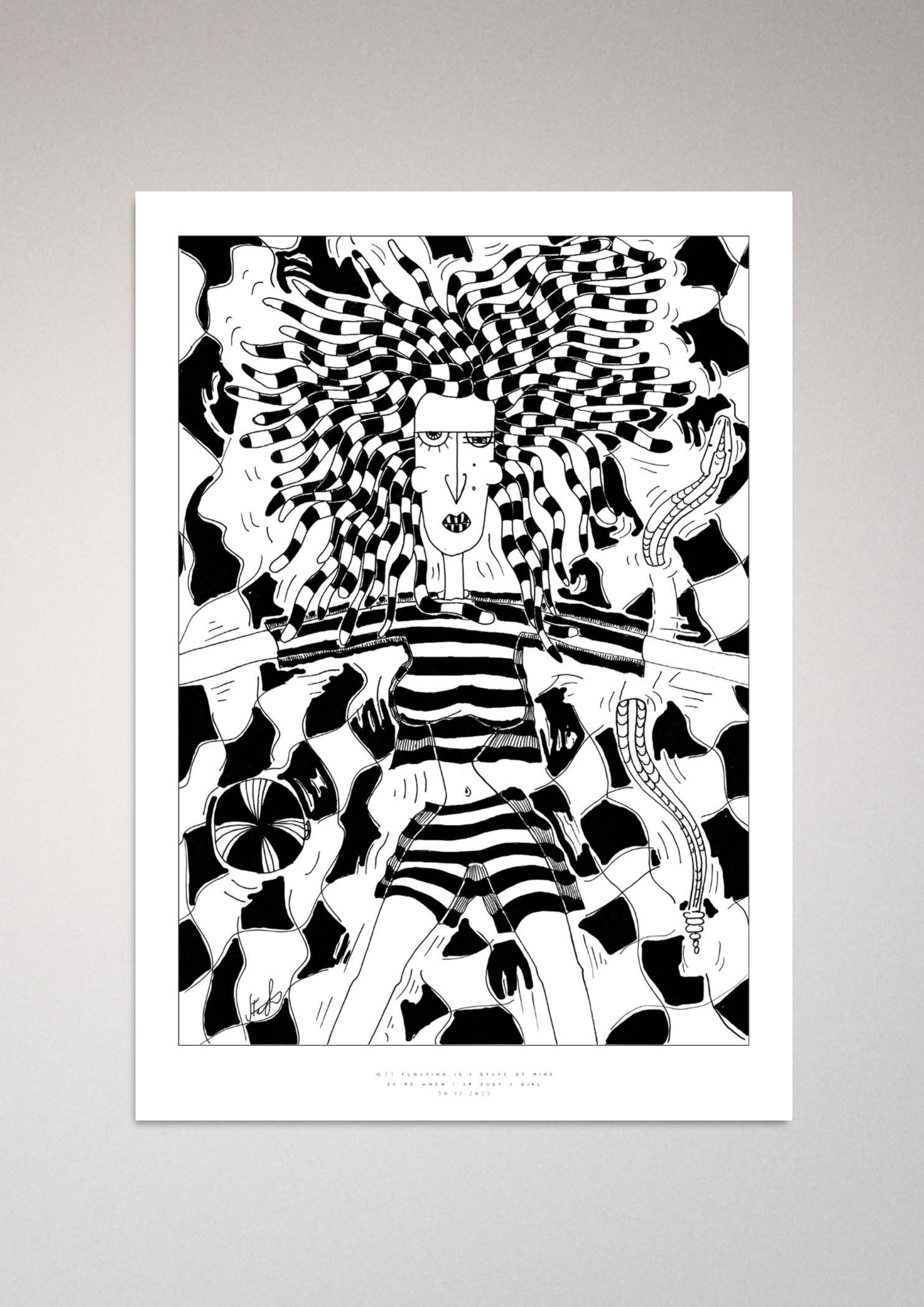 #27 Floating is a state of mind - Semi-Glossy Paper Poster