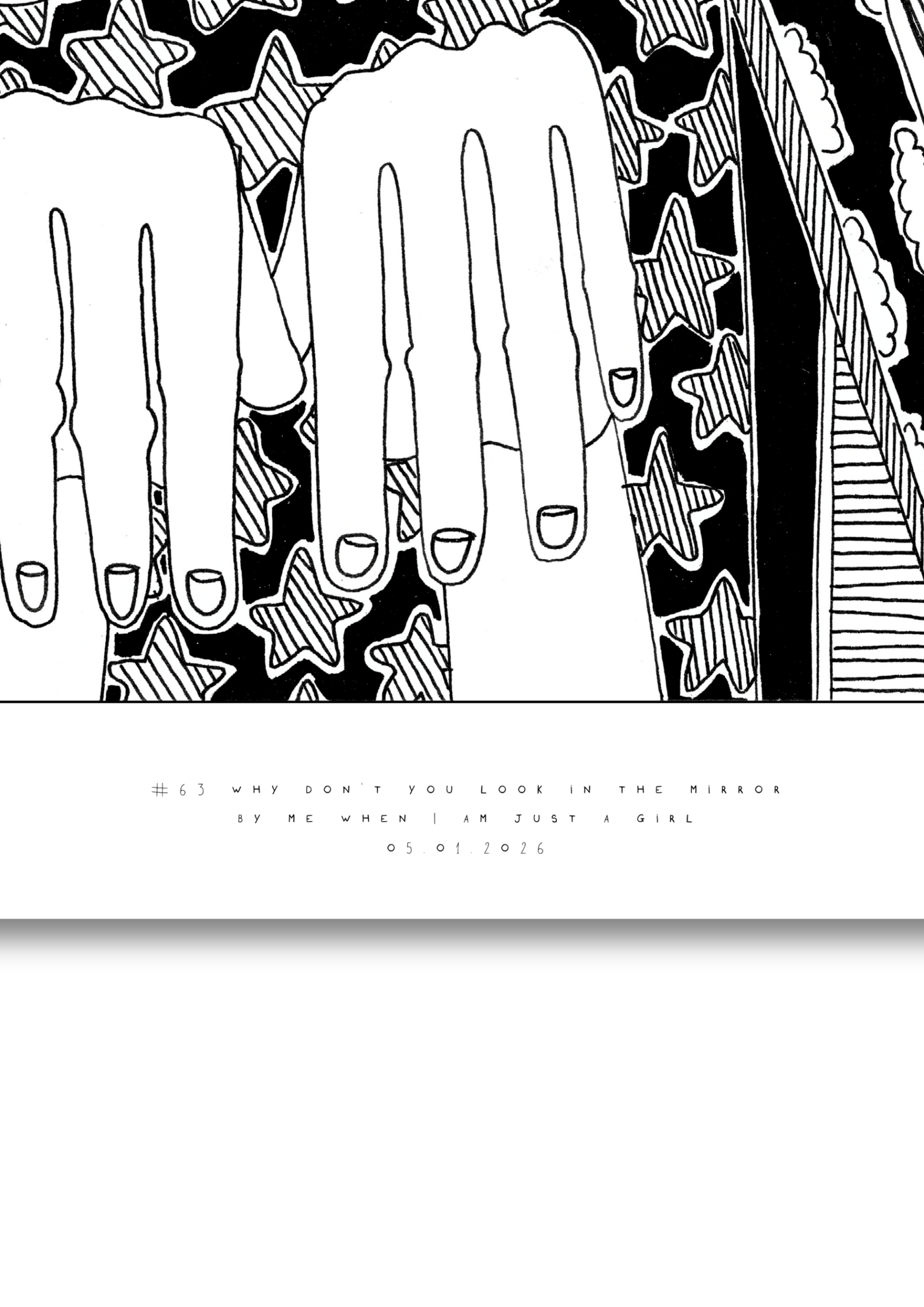 #63 Why don't you look in the mirror - Semi-Glossy Paper Poster