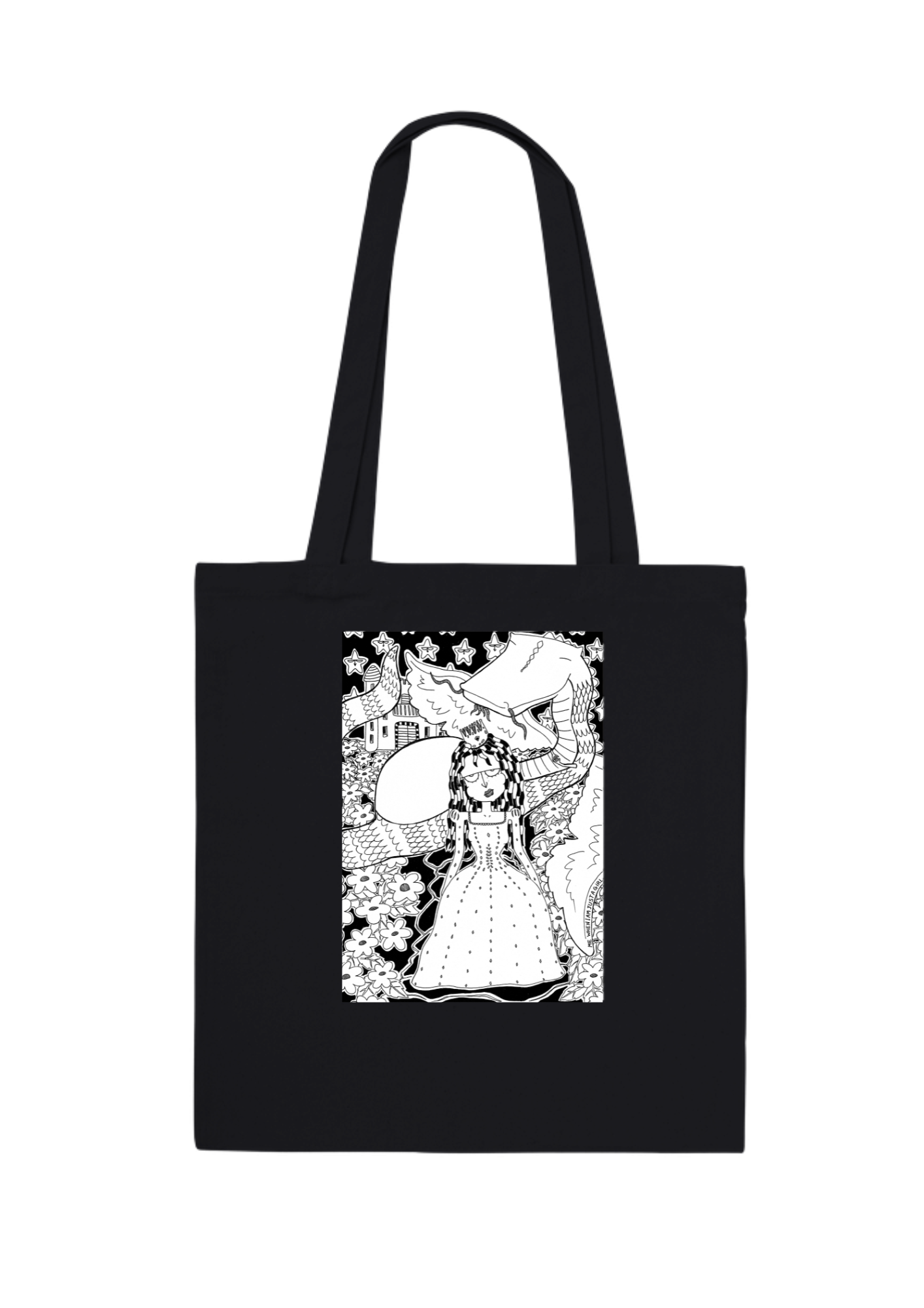 #111 A dream - Organic Tote Bag - Black