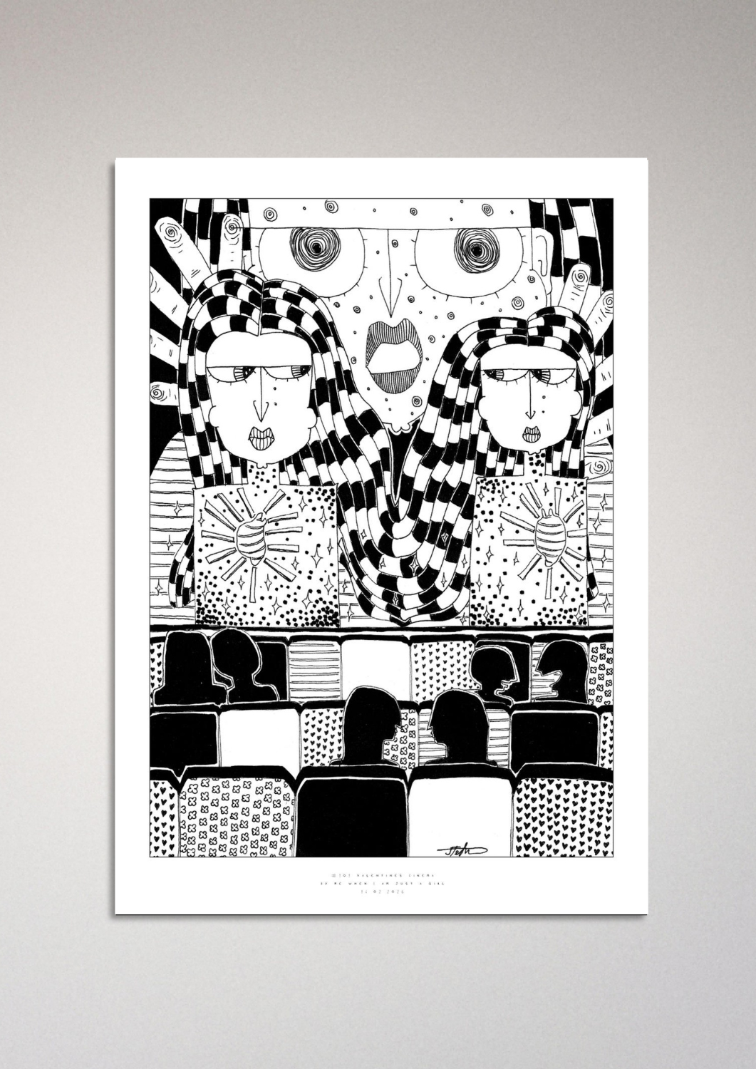 #101 - Valentines cinema - Semi-Glossy Paper Post