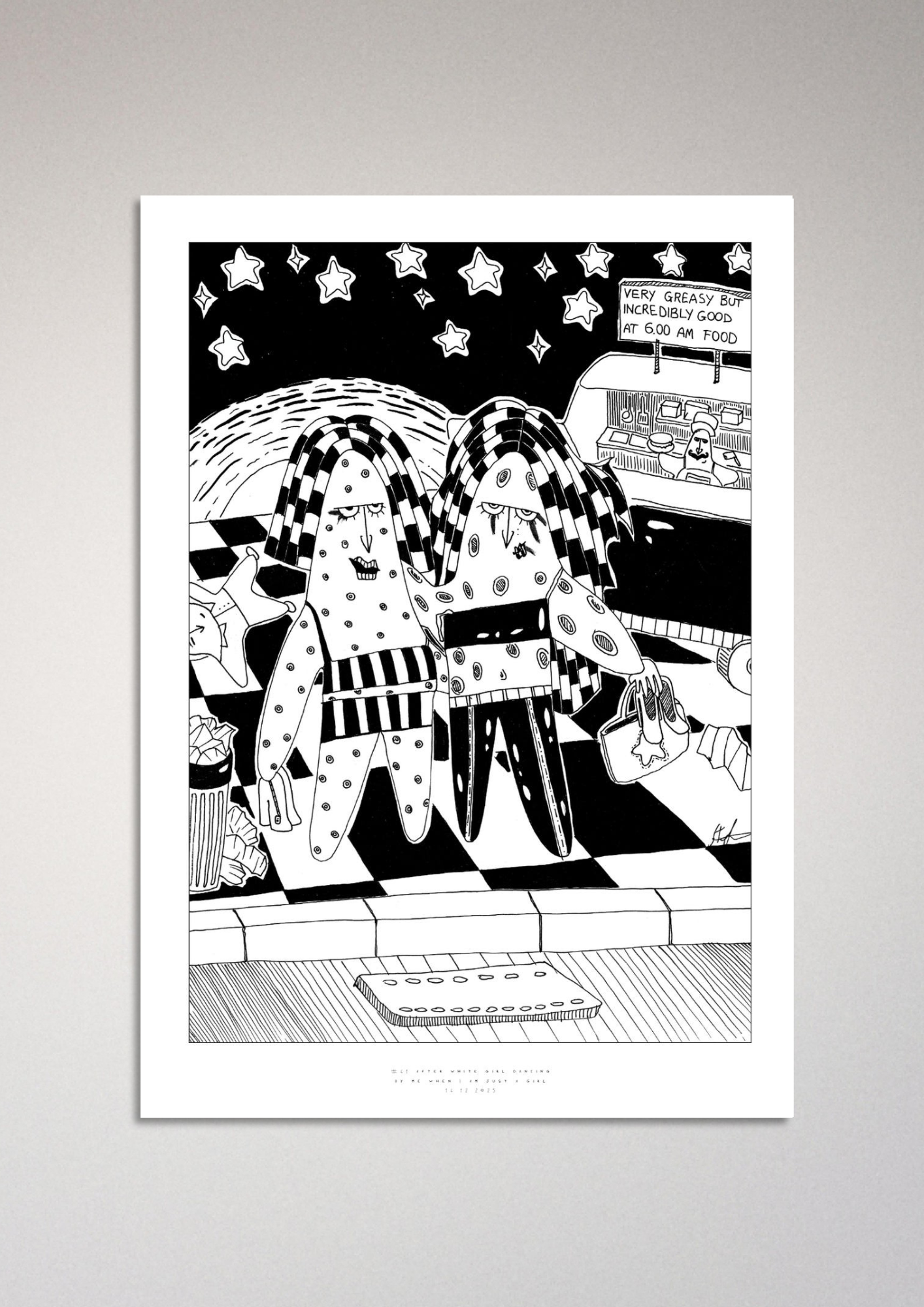 #41 After white girl dancing - Semi-Glossy Paper Poster