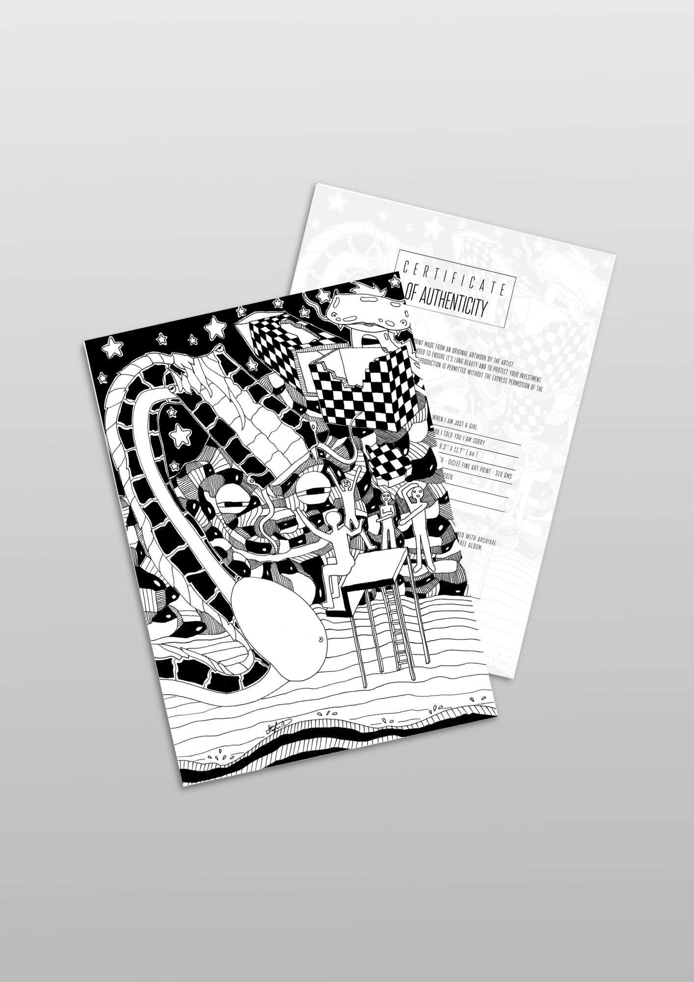 #60 O my god I told you I am sorry - Gilcèe Print