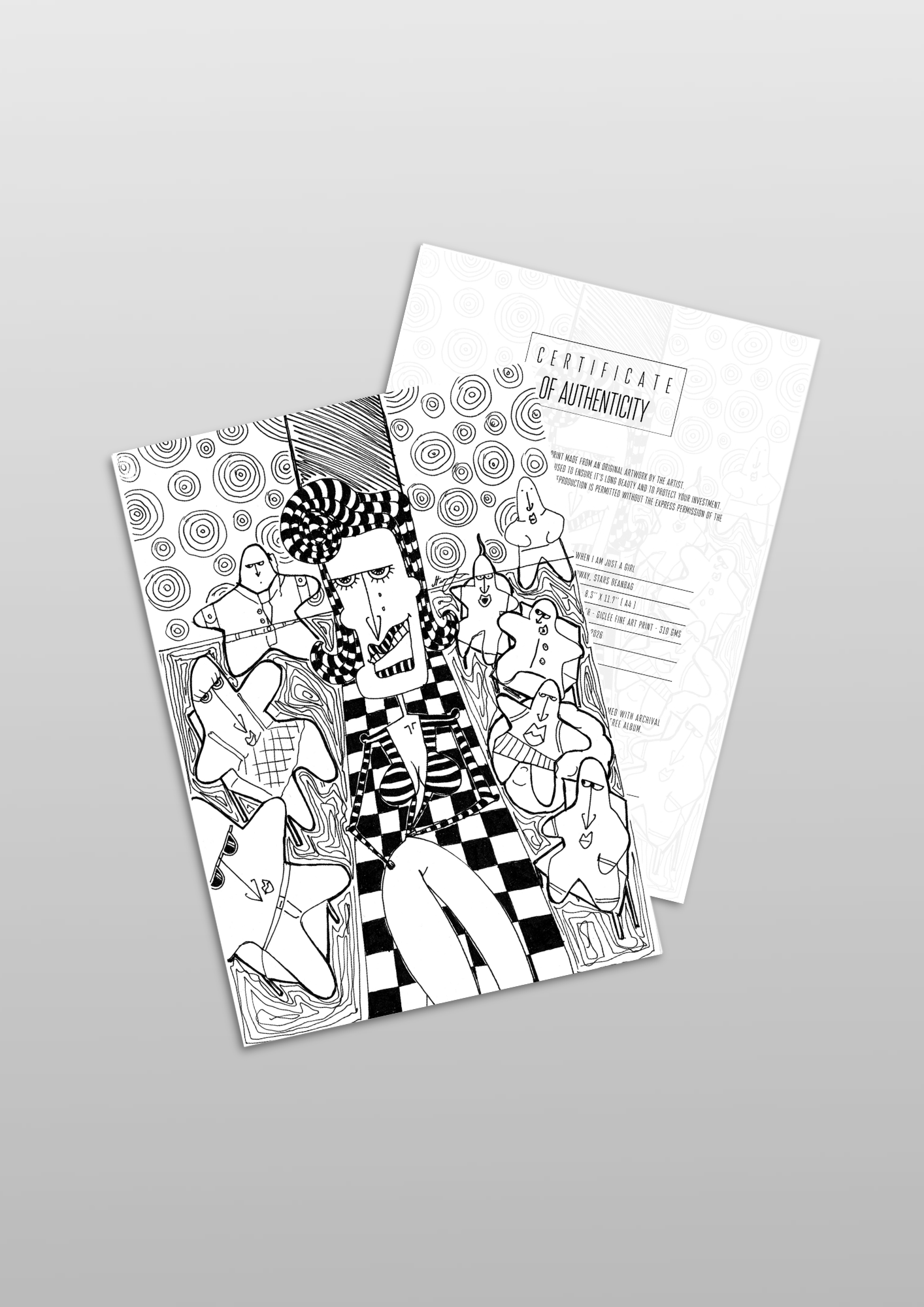 #6 Runway, stars, beanbag - Gilcèe Print