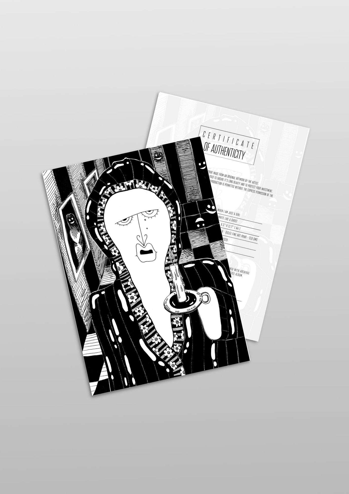 #76 White like a ghost - Gilcèe Print