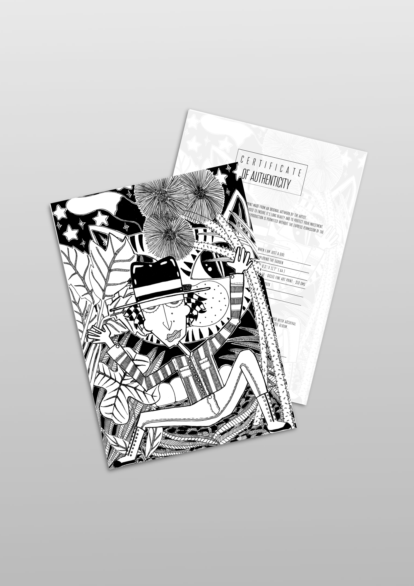 #80 Exploring the garden - Gilcèe Print