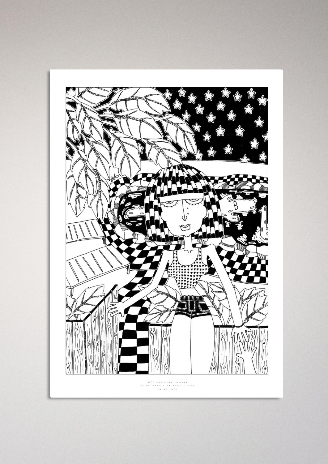 #97 - Sneaking around - Semi-Glossy Paper Post