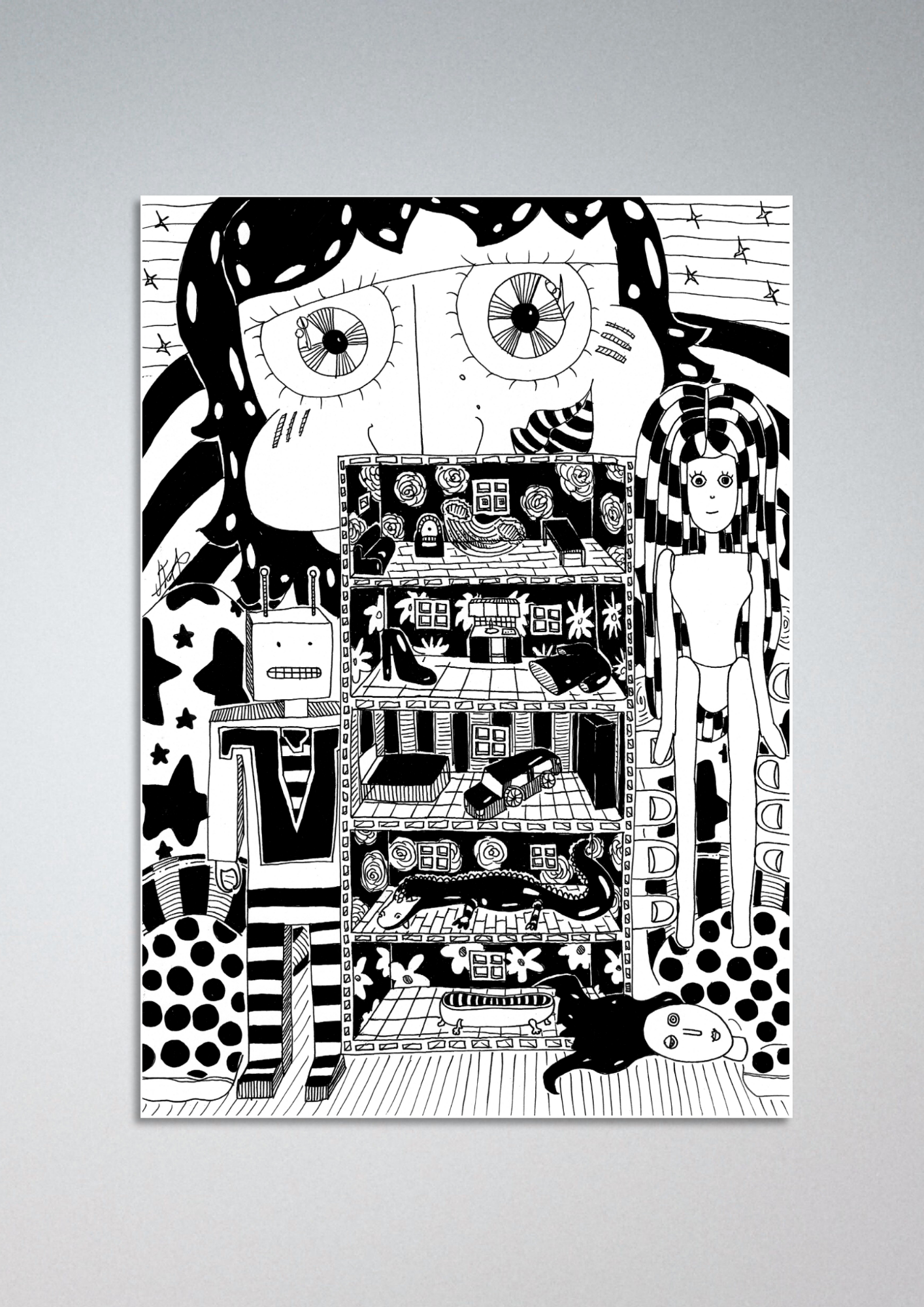 #39 Do you want to play with me? - Gilcèe Print