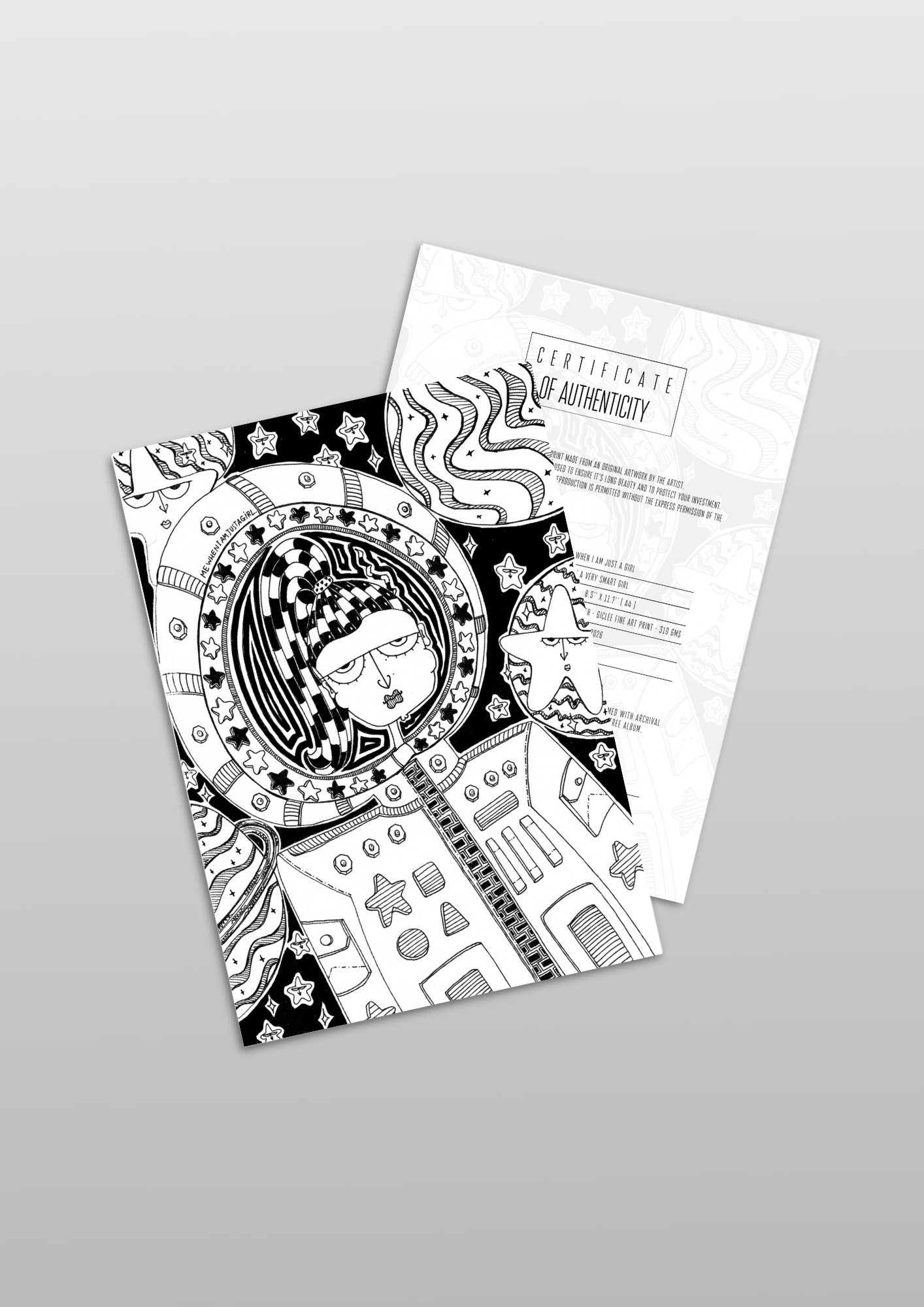 #106 A very smart girl - Gilcèe Print