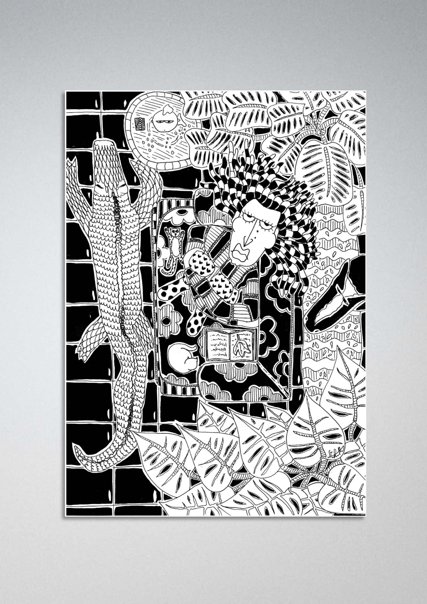 #73 Home life - Gilcèe Print