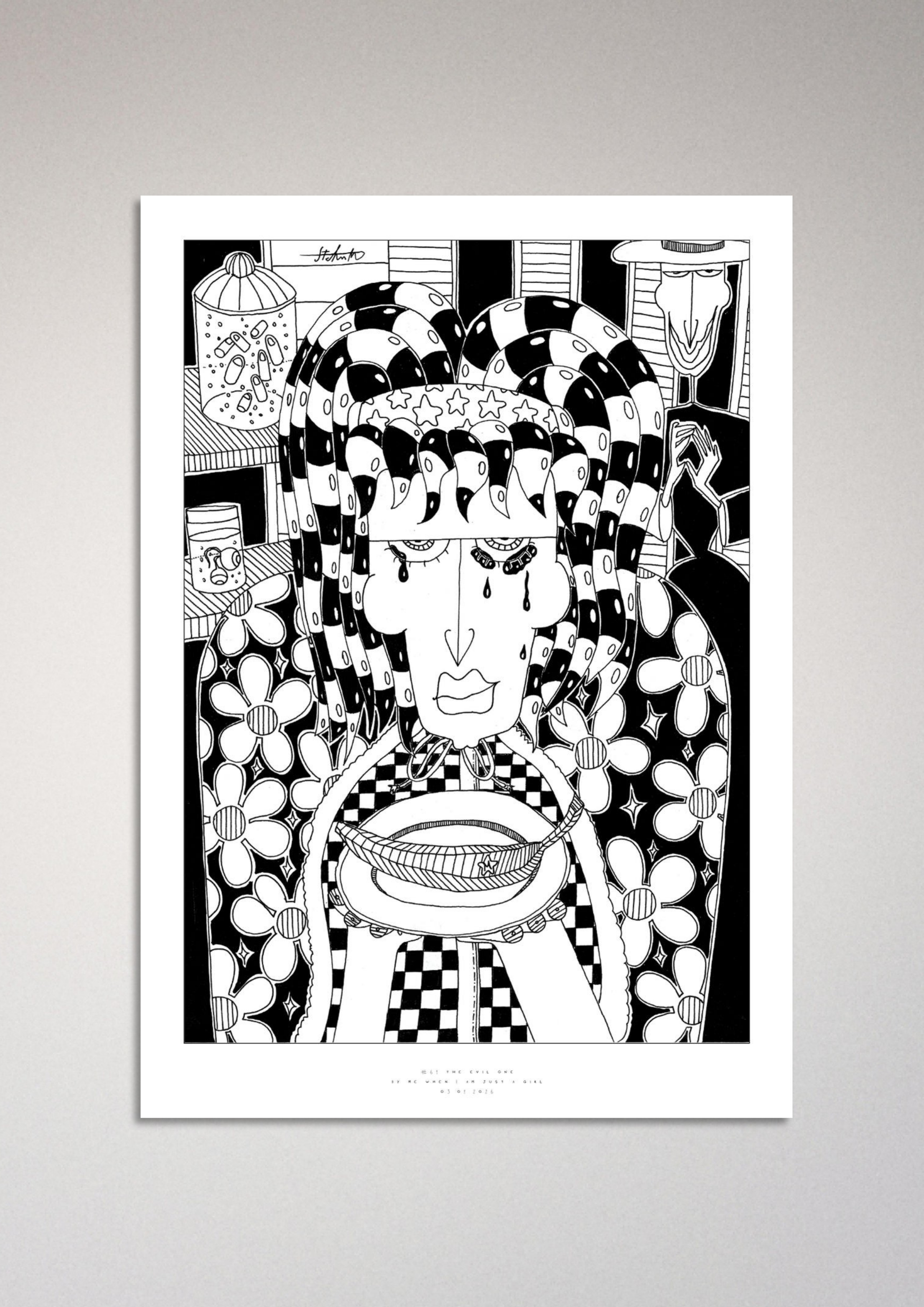 #61 The evil one - Semi-Glossy Paper Poster