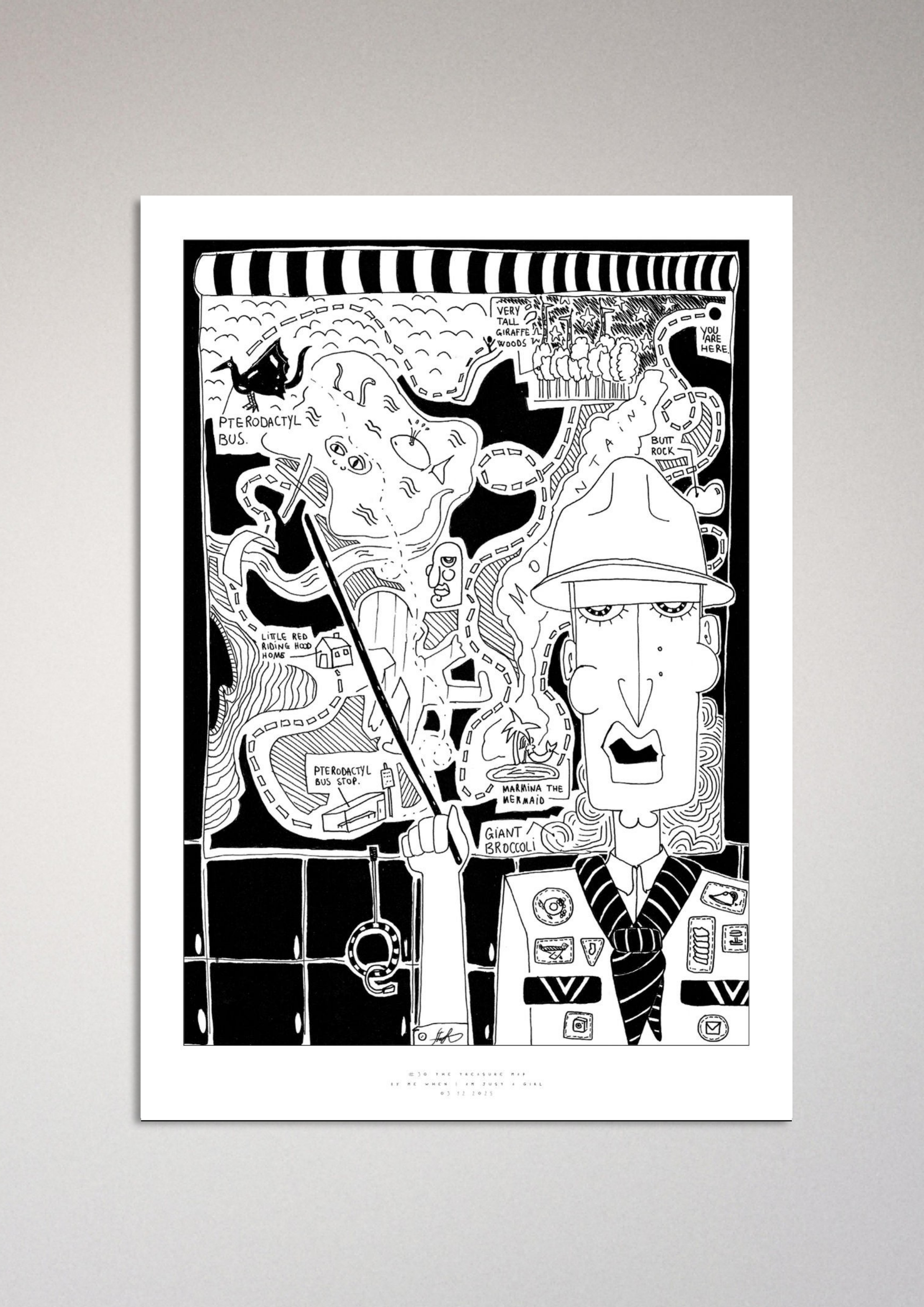 #30 The treasure map - Semi-Glossy Paper Poster