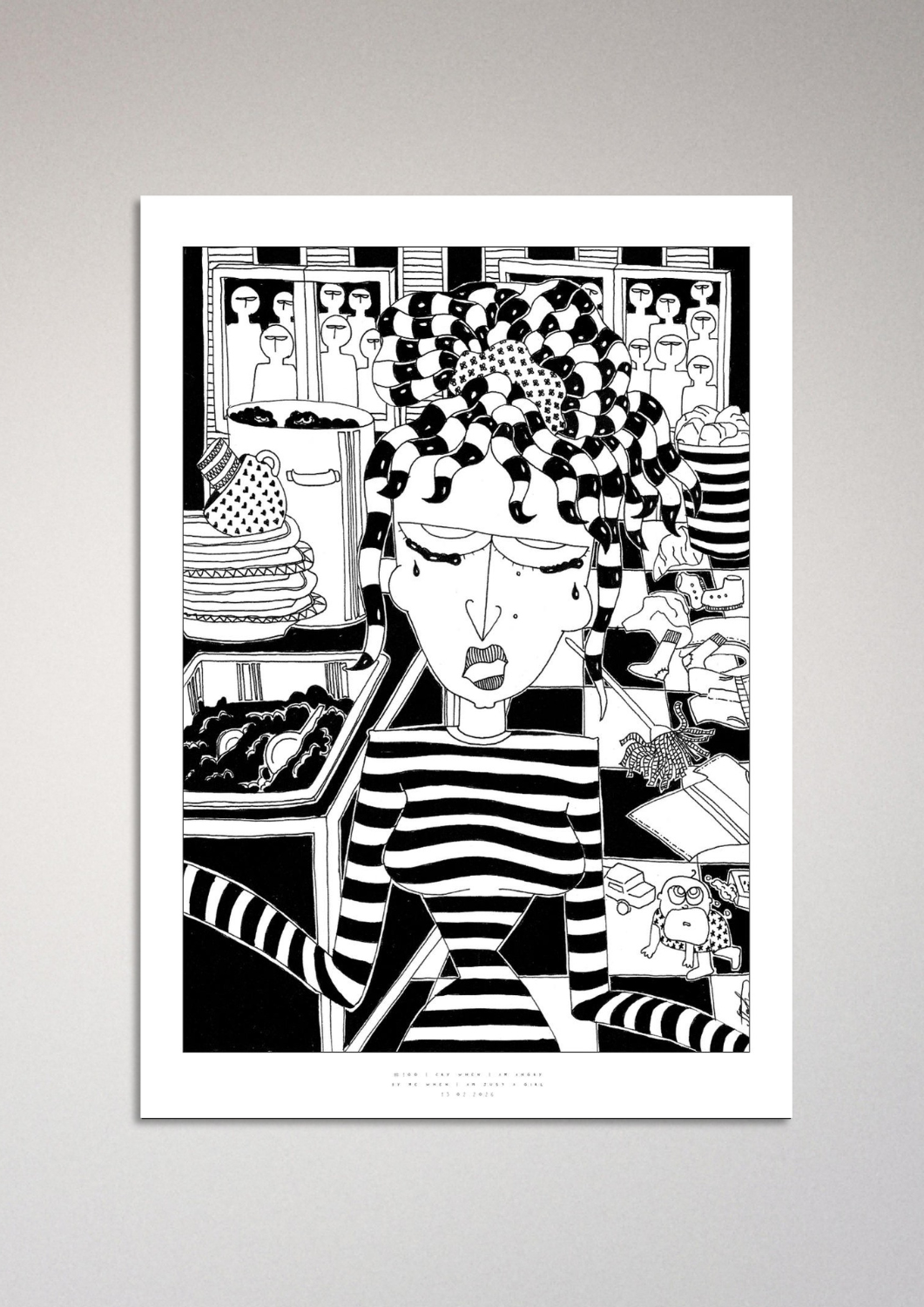 #100 - I cry when I am angry - Semi-Glossy Paper Post