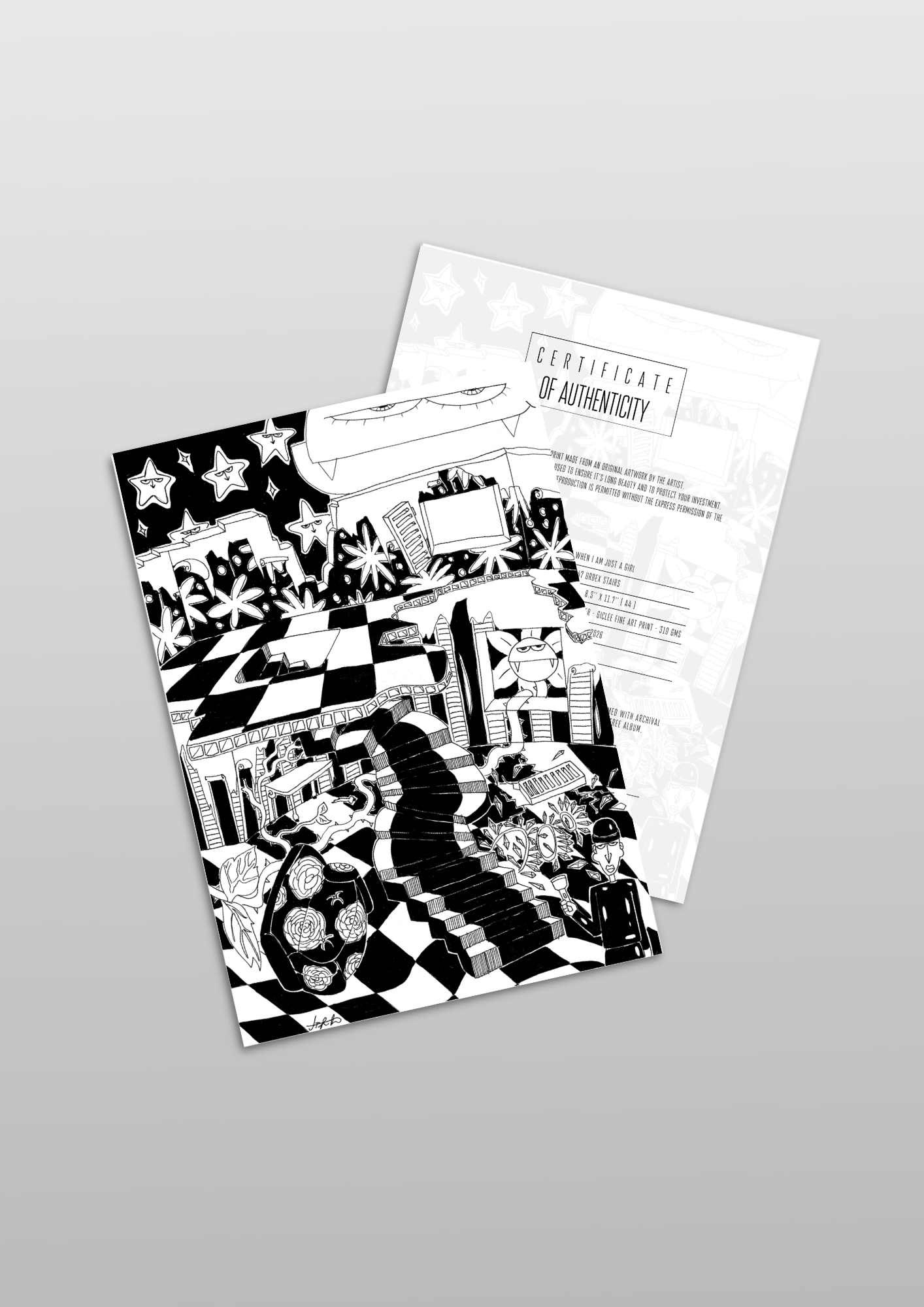 #47 Urbex stairs - Gilcèe Print