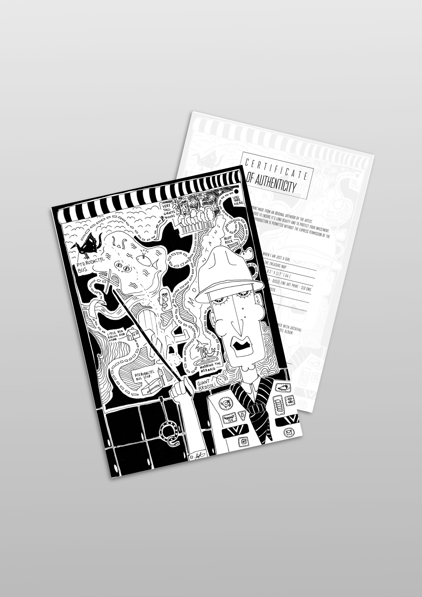 #30 The treasure map - Gilcèe Print