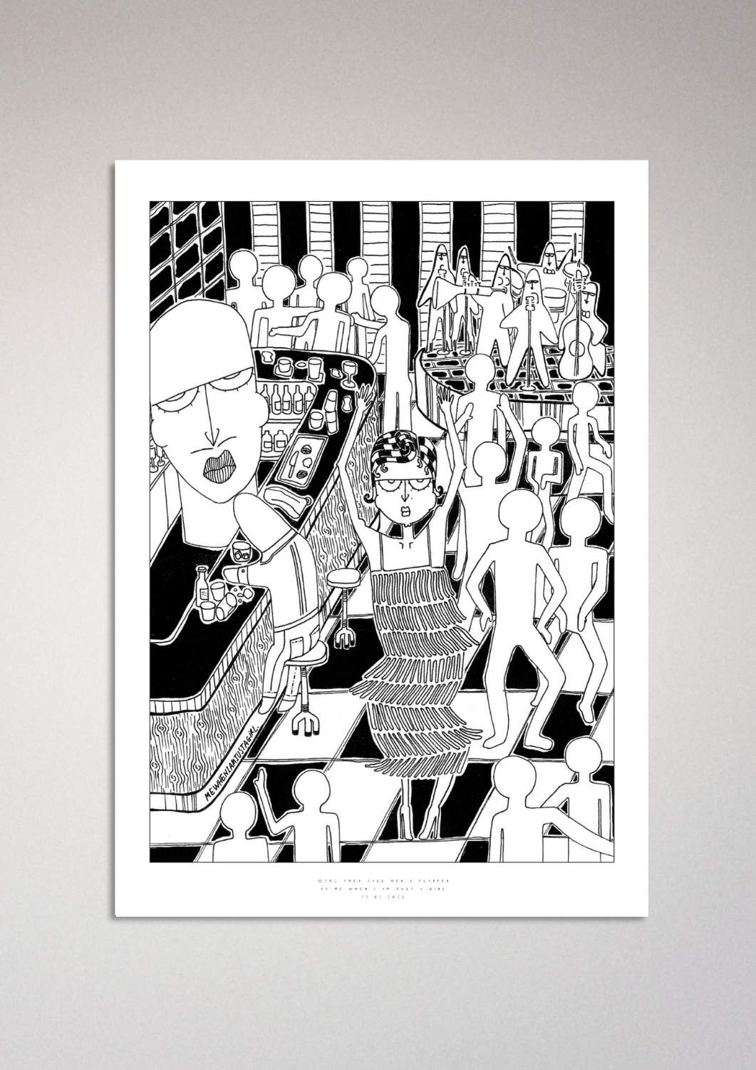 #104 - They call her a flapper - Semi-Glossy Paper Post