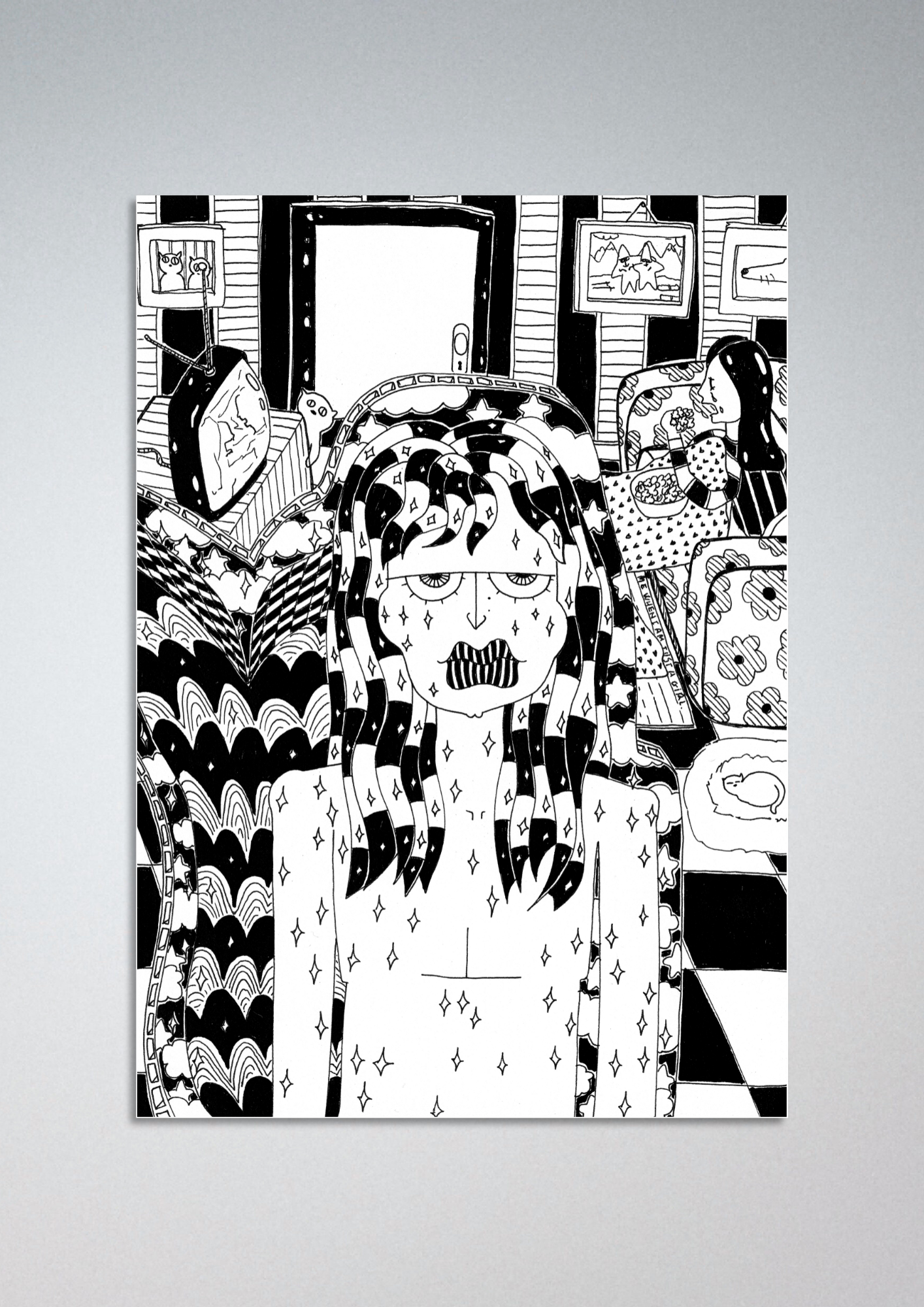 #119 Cardboard siren - Gilcèe Print