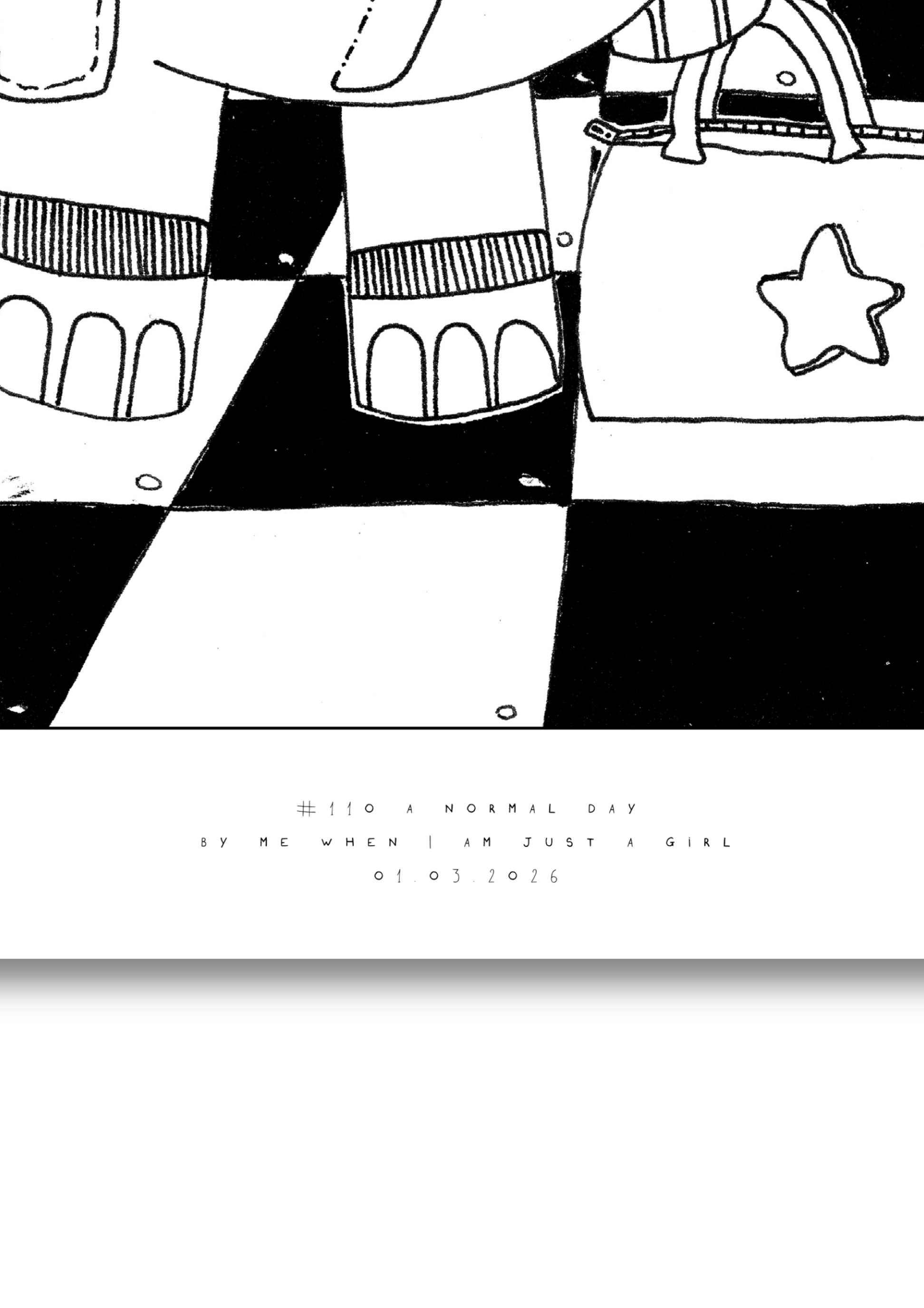 #110 - A normal day - Semi-Glossy Paper Poster