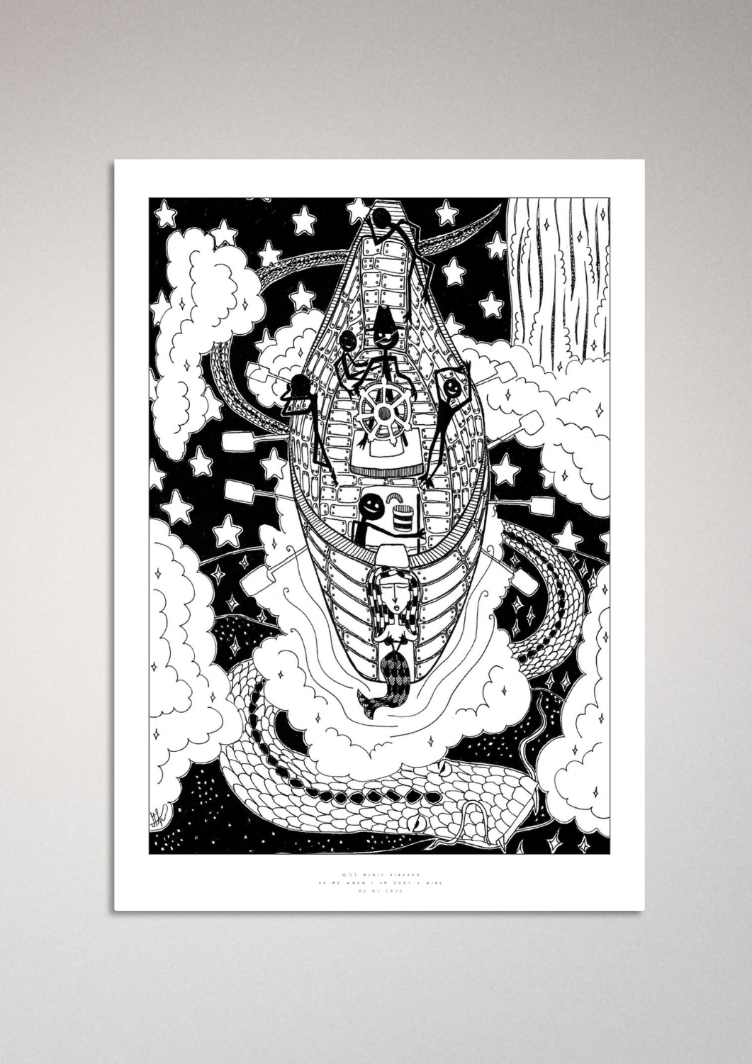 #93 - Magic pirates - Semi-Glossy Paper Post