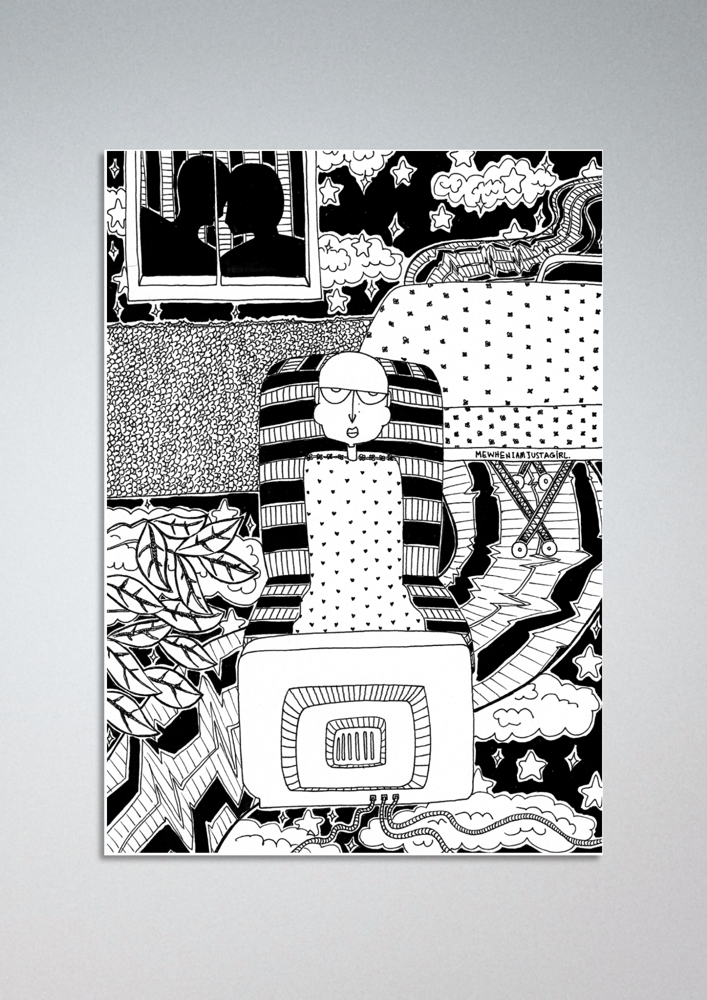 #107 The end of her world - Gilcèe Print