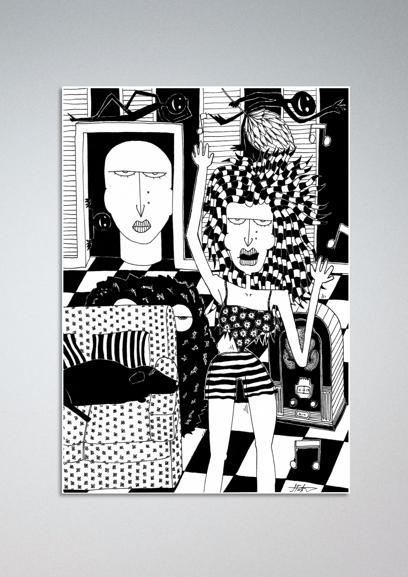 #92 Depression can't hit a moving target - Gilcèe Print