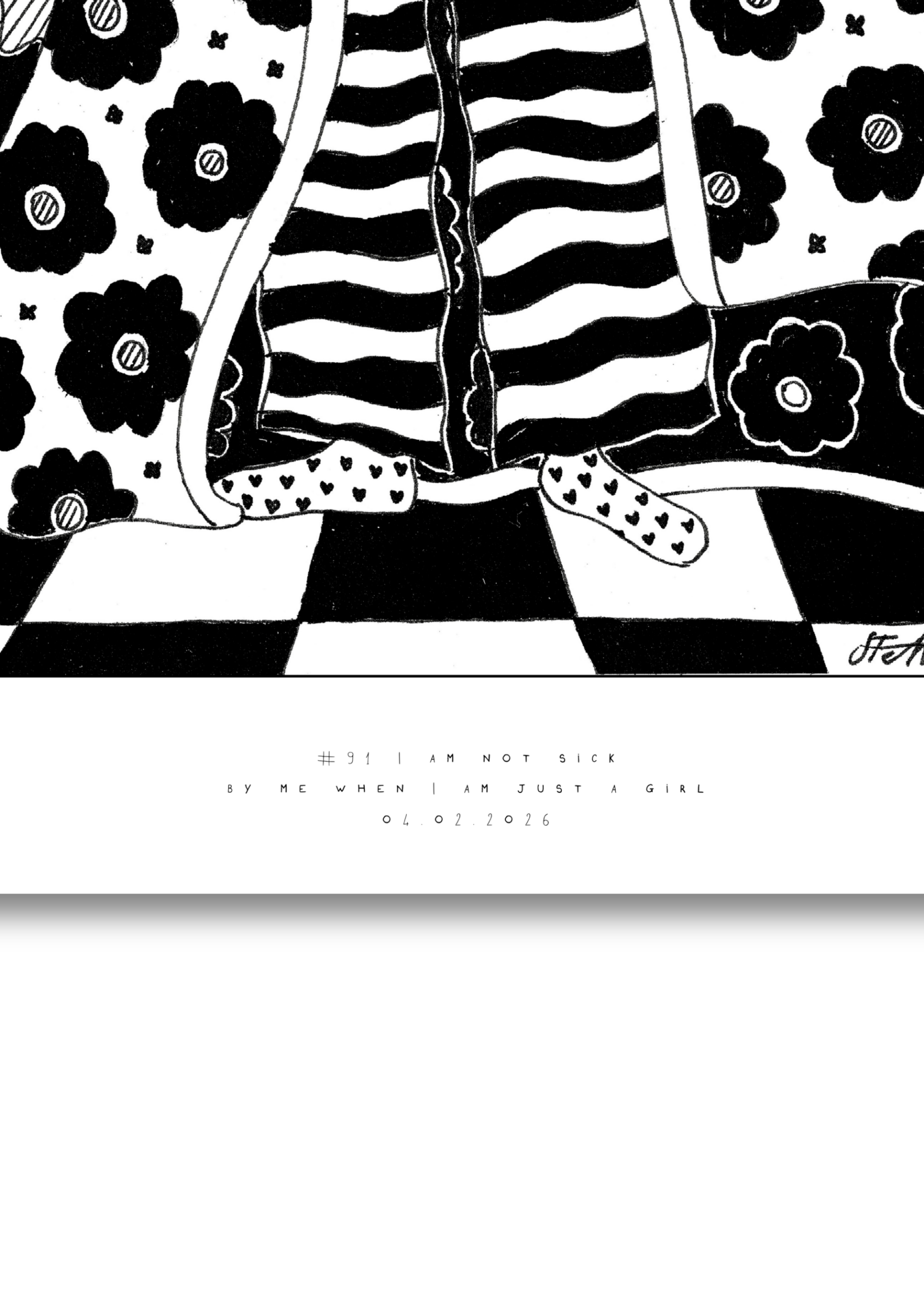 #91 - I am not sick - Semi-Glossy Paper Post