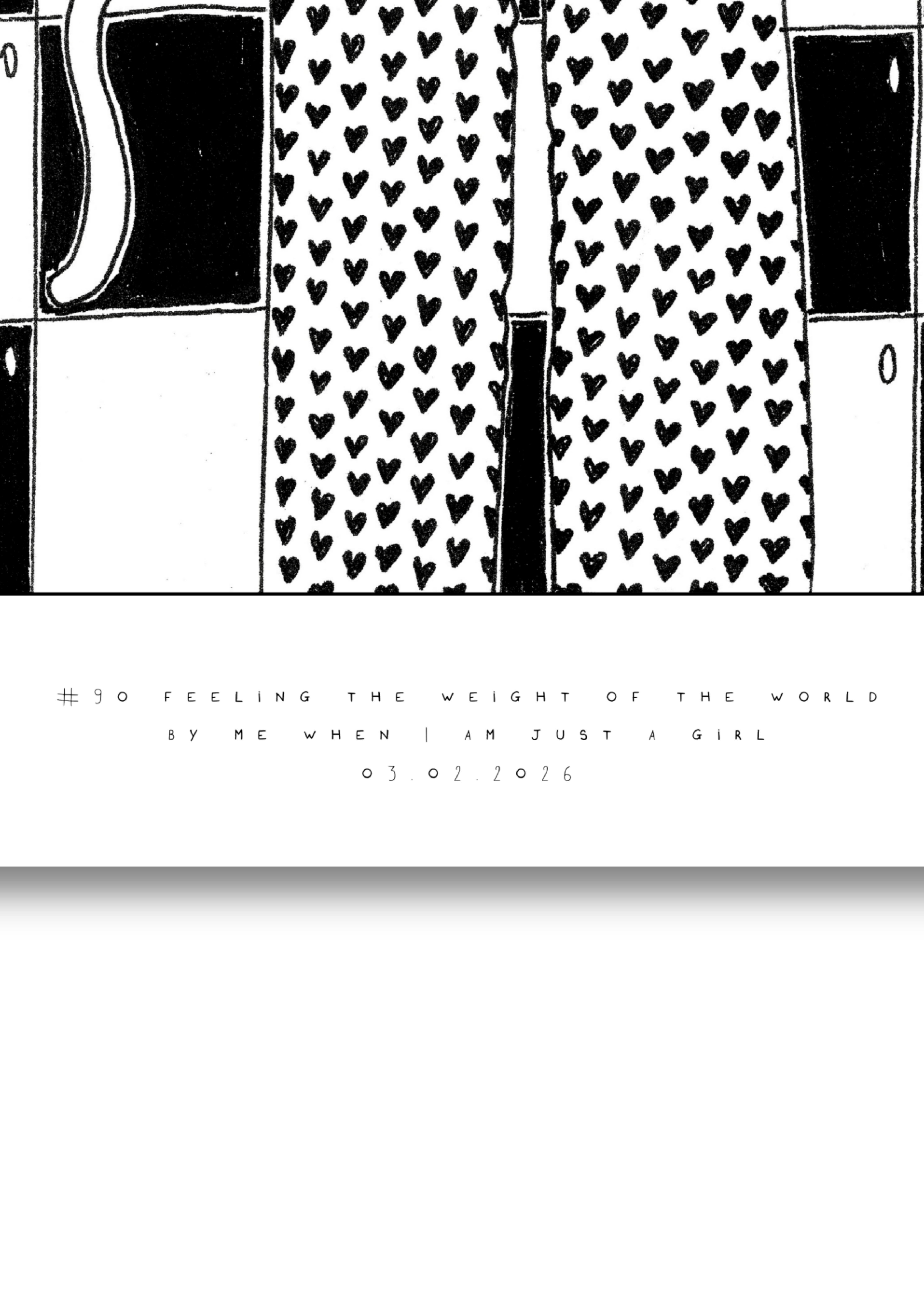 #90 - Feeling the weight of the world - Semi-Glossy Paper Post