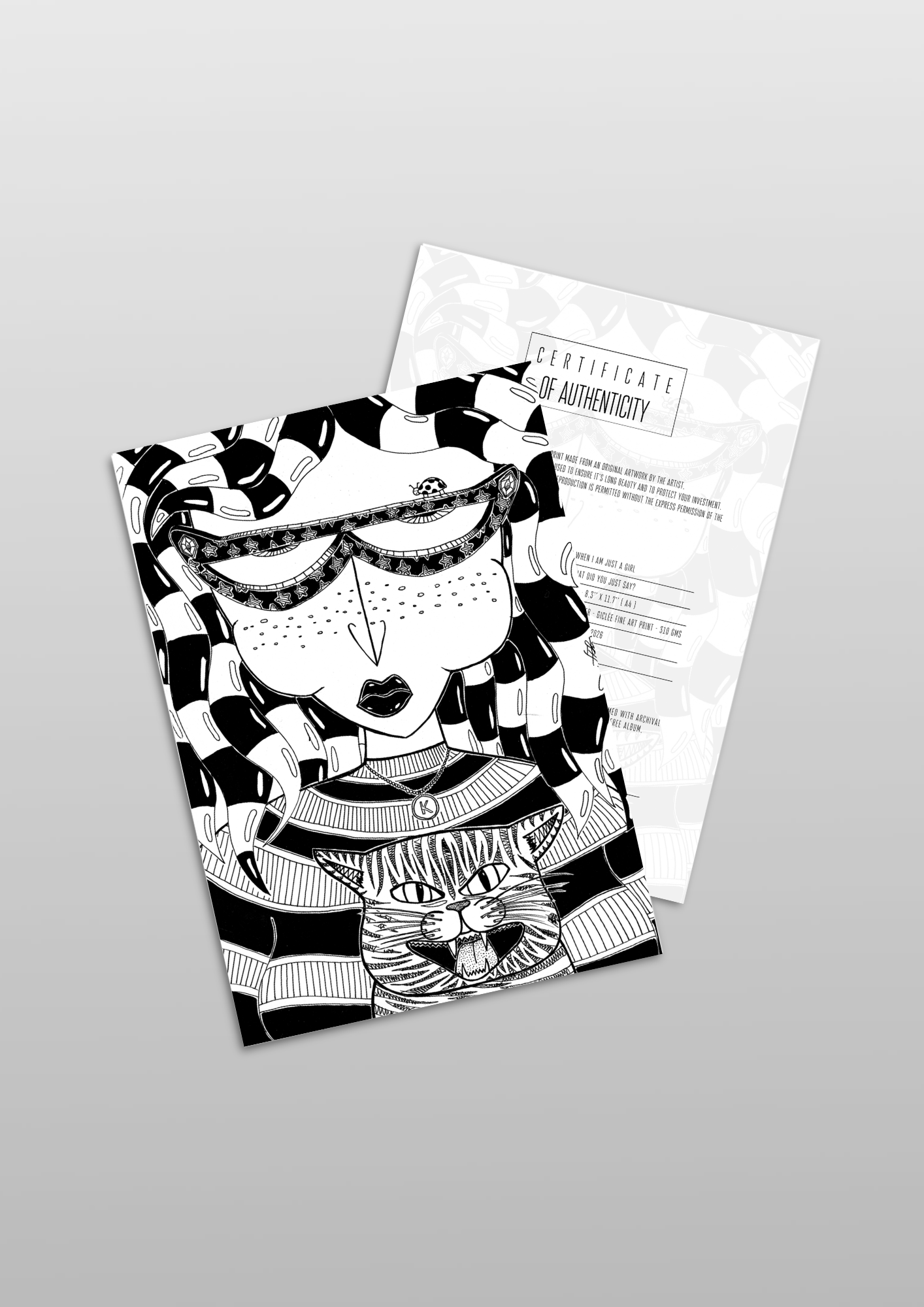 #75 What did you say? - Gilcèe Print