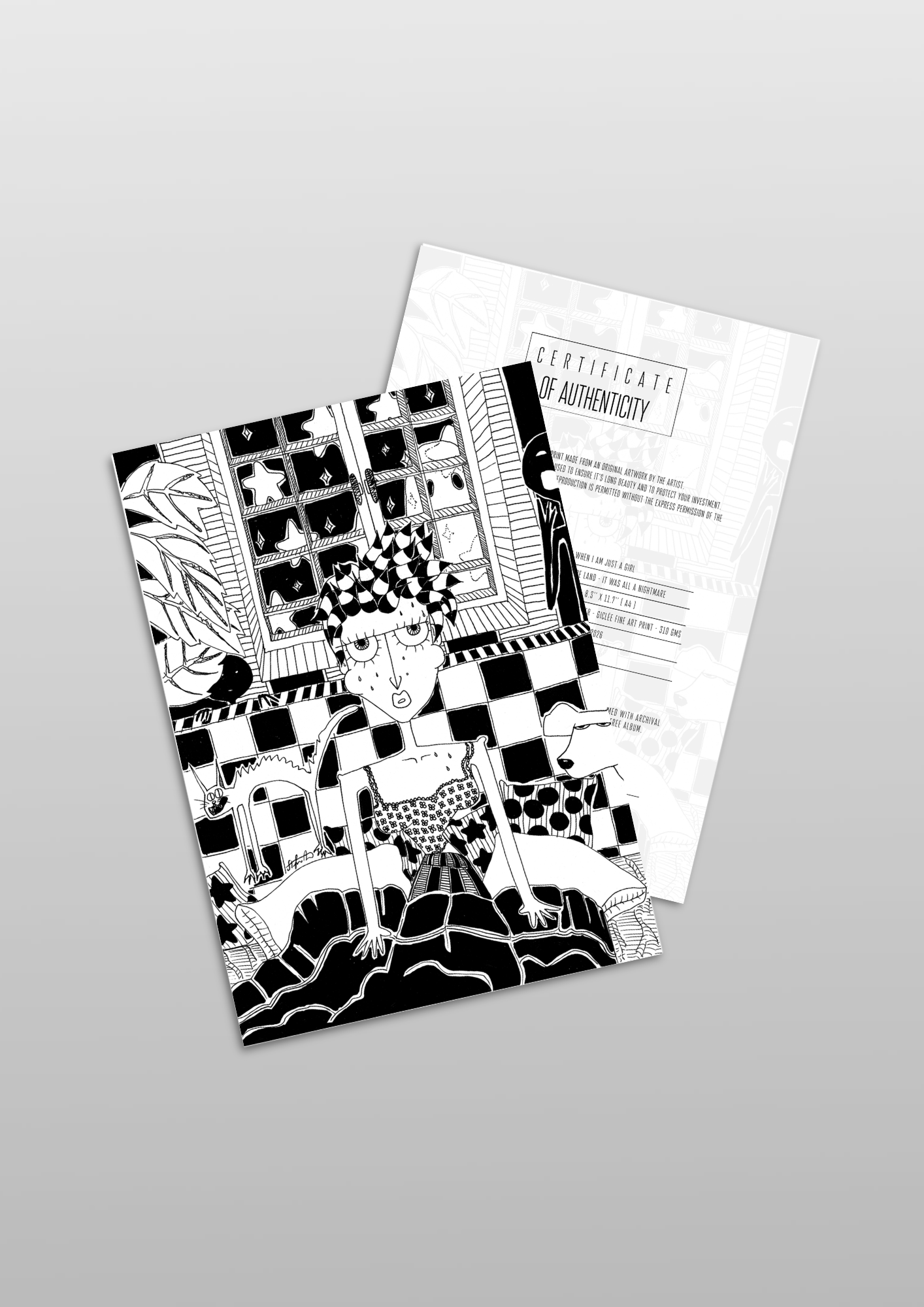 #55 Mission nightmare land - it was all a nightmare - Gilcèe Print