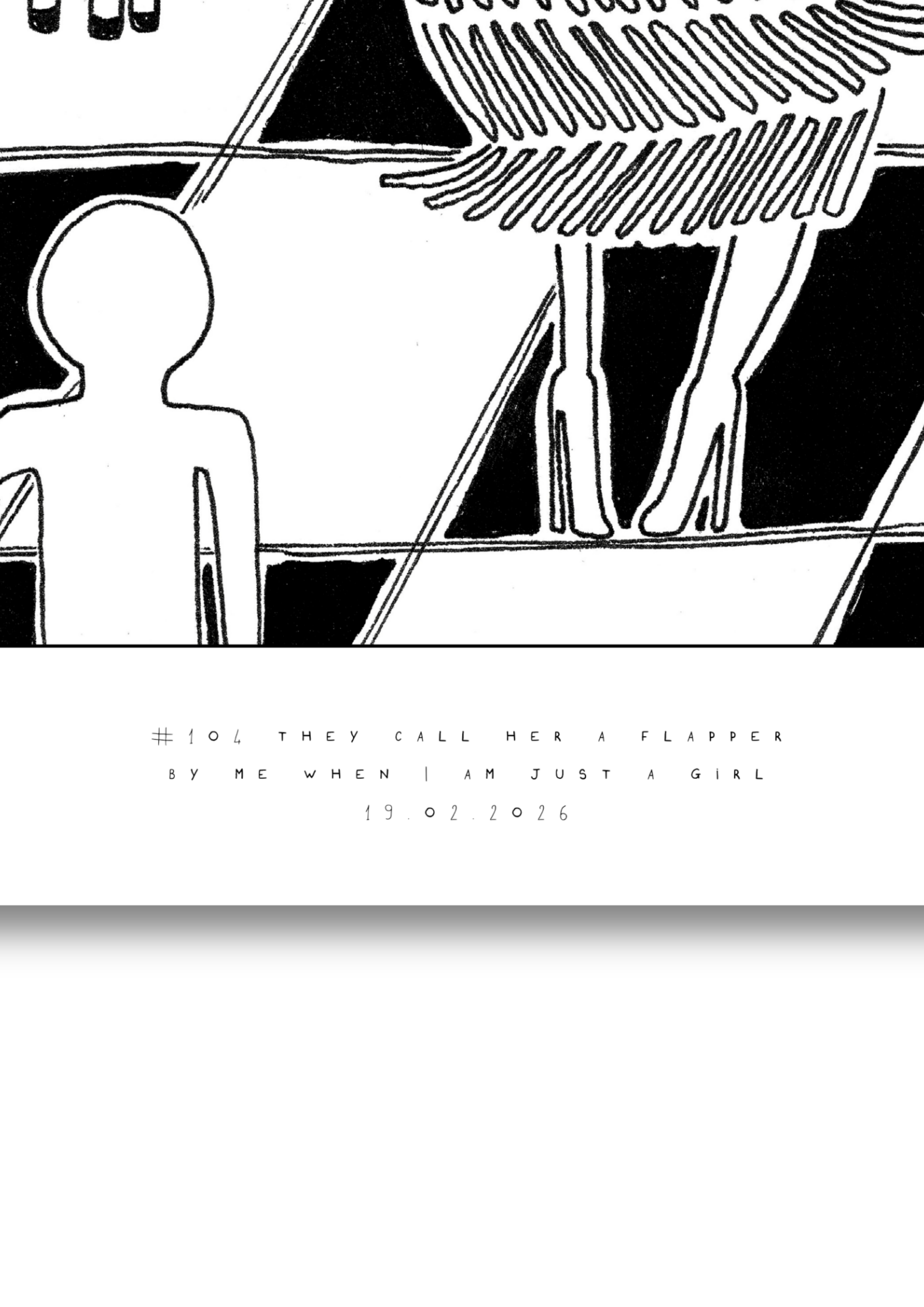 #104 - They call her a flapper - Semi-Glossy Paper Post